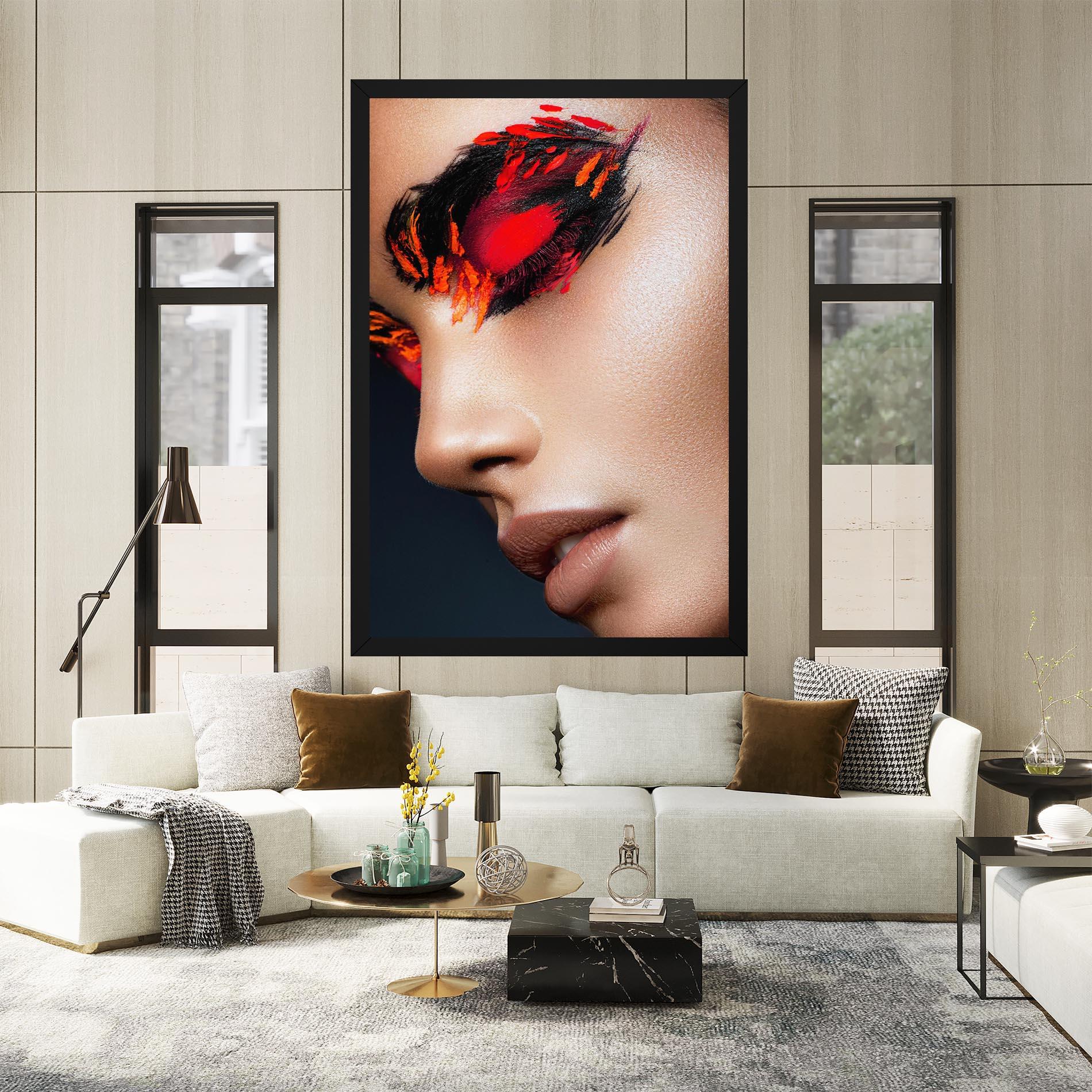 Leinwandbild Fire Make Up mockup 2