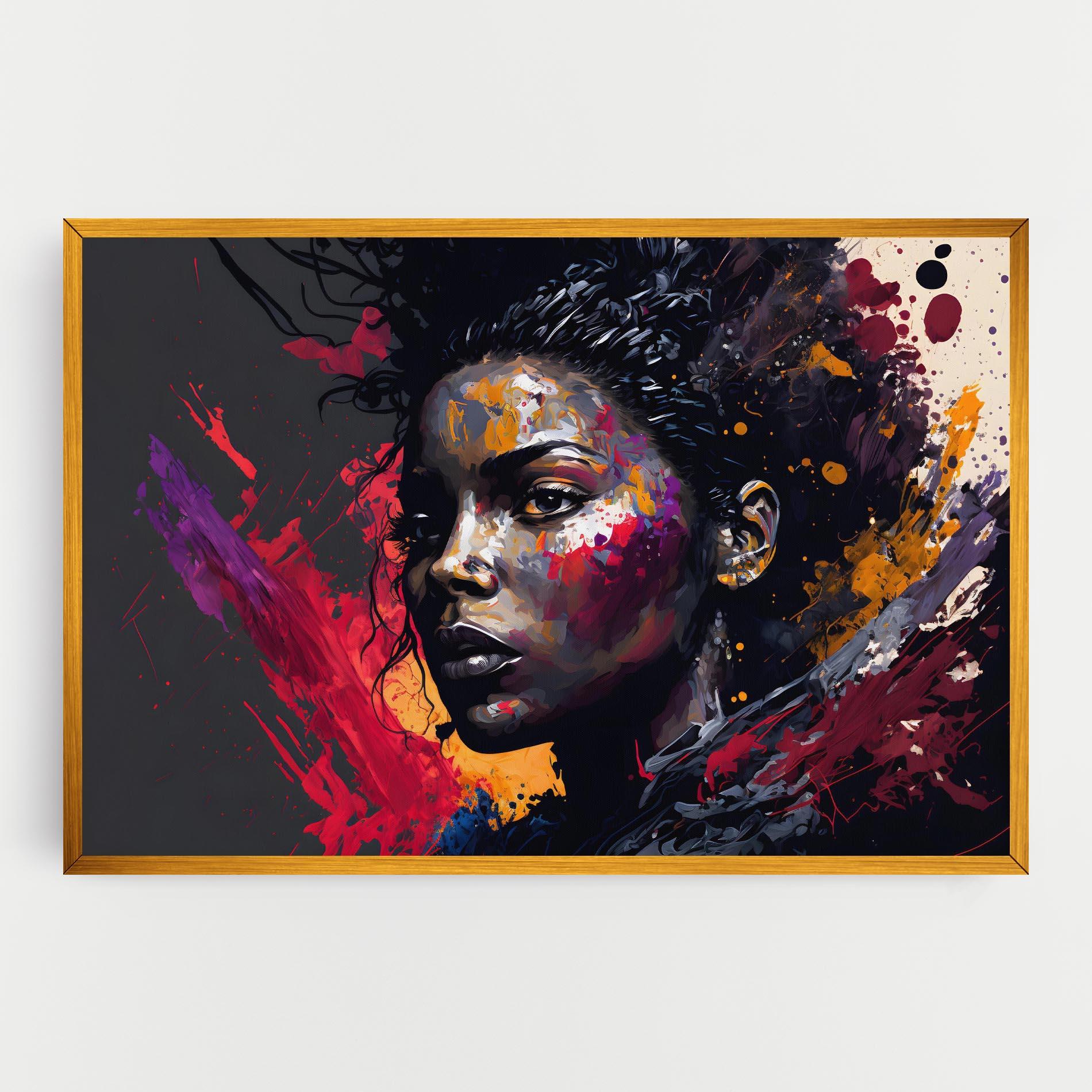 Leinwandbild African Woman Splash mockup 0