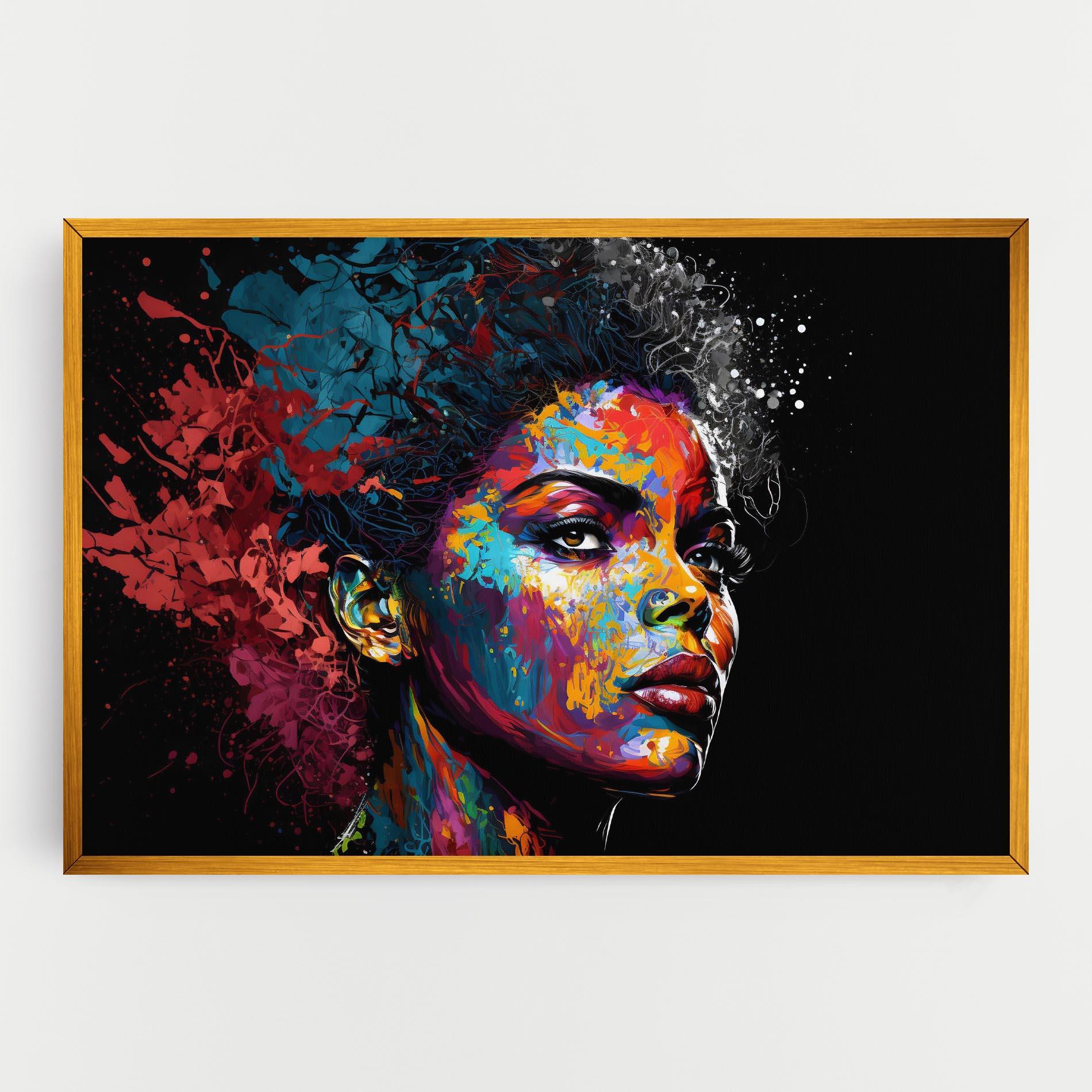 Leinwandbild American Woman Splashes mockup 0