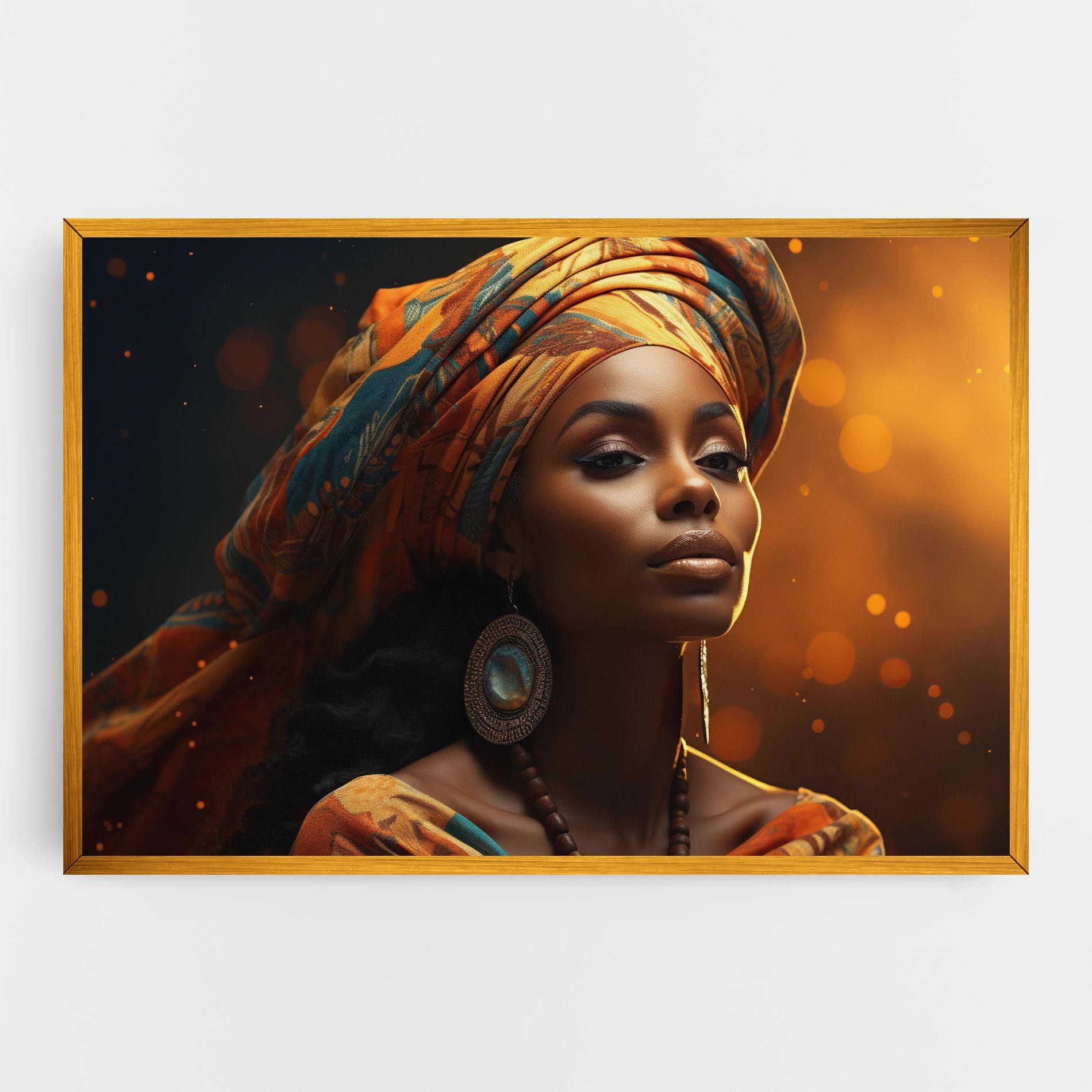 Fashion African Portrait mockup 0
