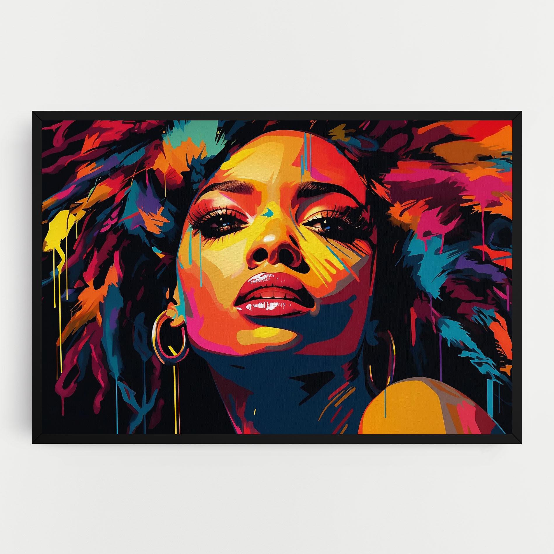 Leinwandbild Beautiful African Art mockup 0