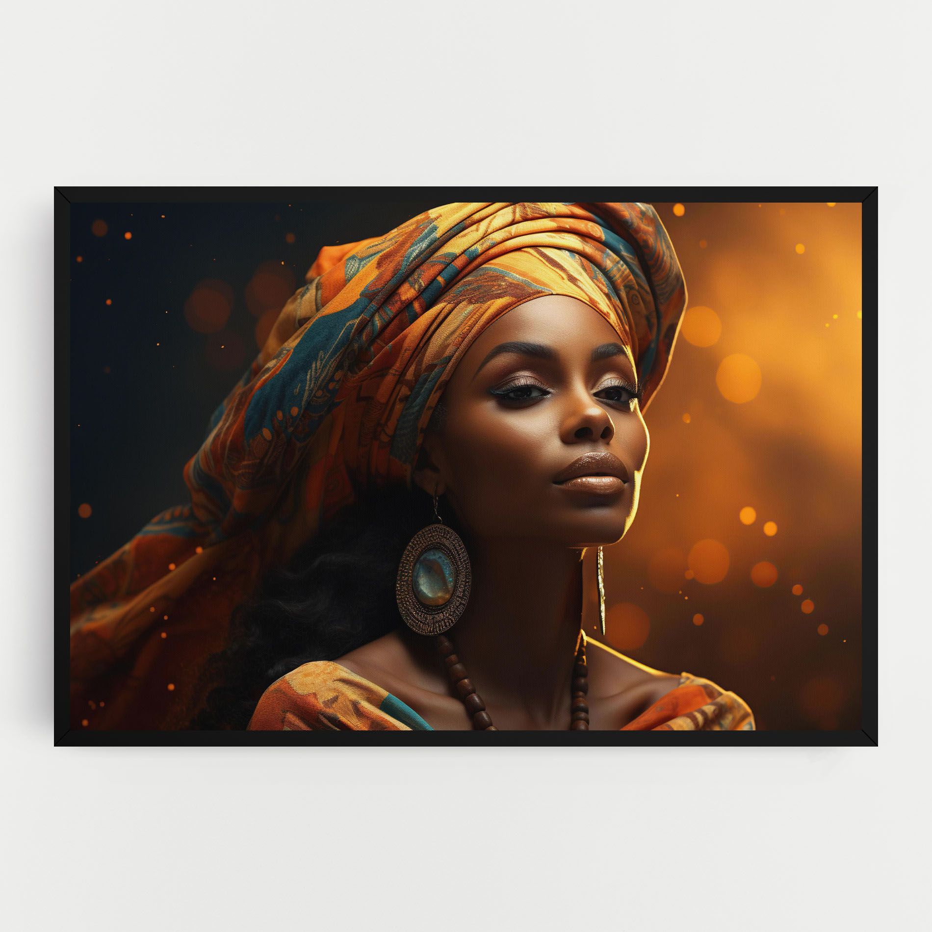 Fashion African Portrait mockup 0