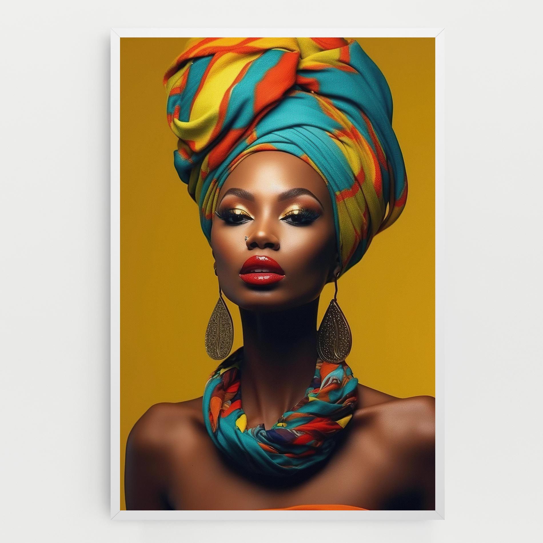 African Yellow Portrait mockup 0