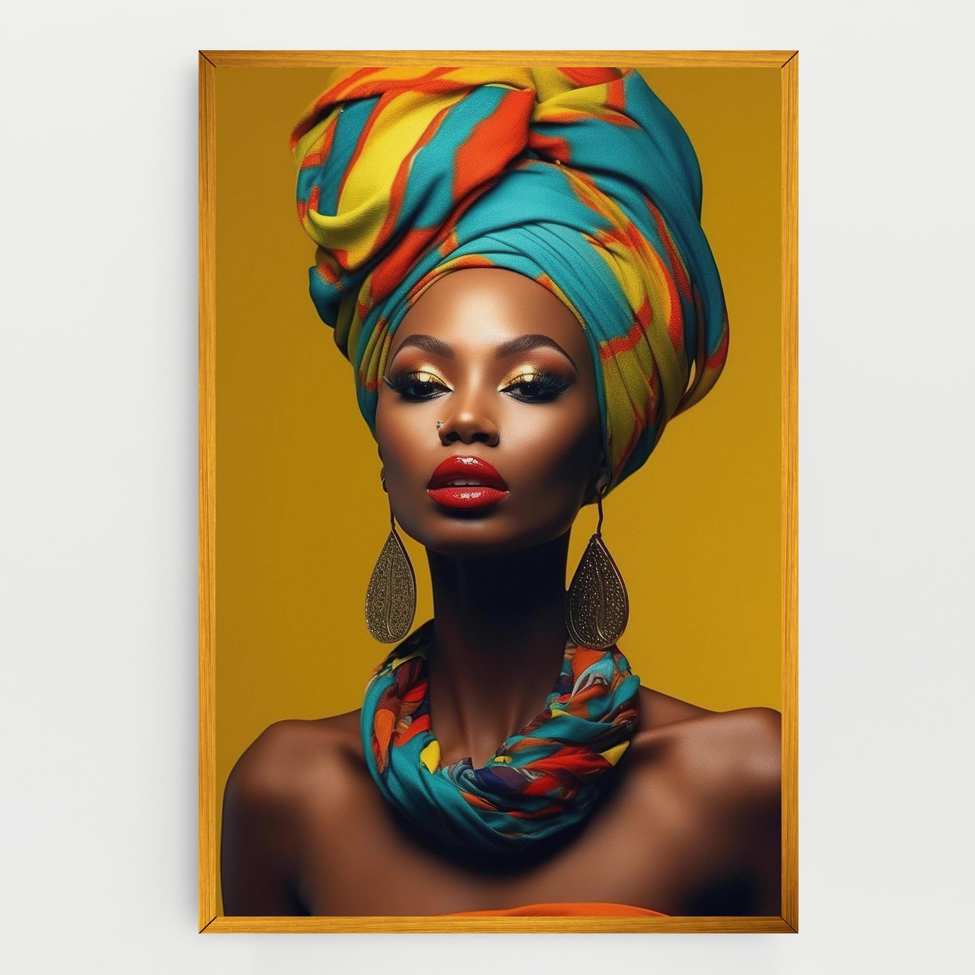 African Yellow Portrait mockup 0