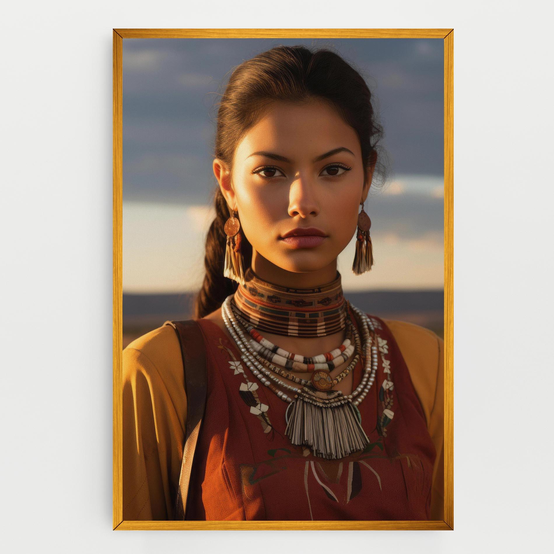 Leinwandbild Native American Desert mockup 0