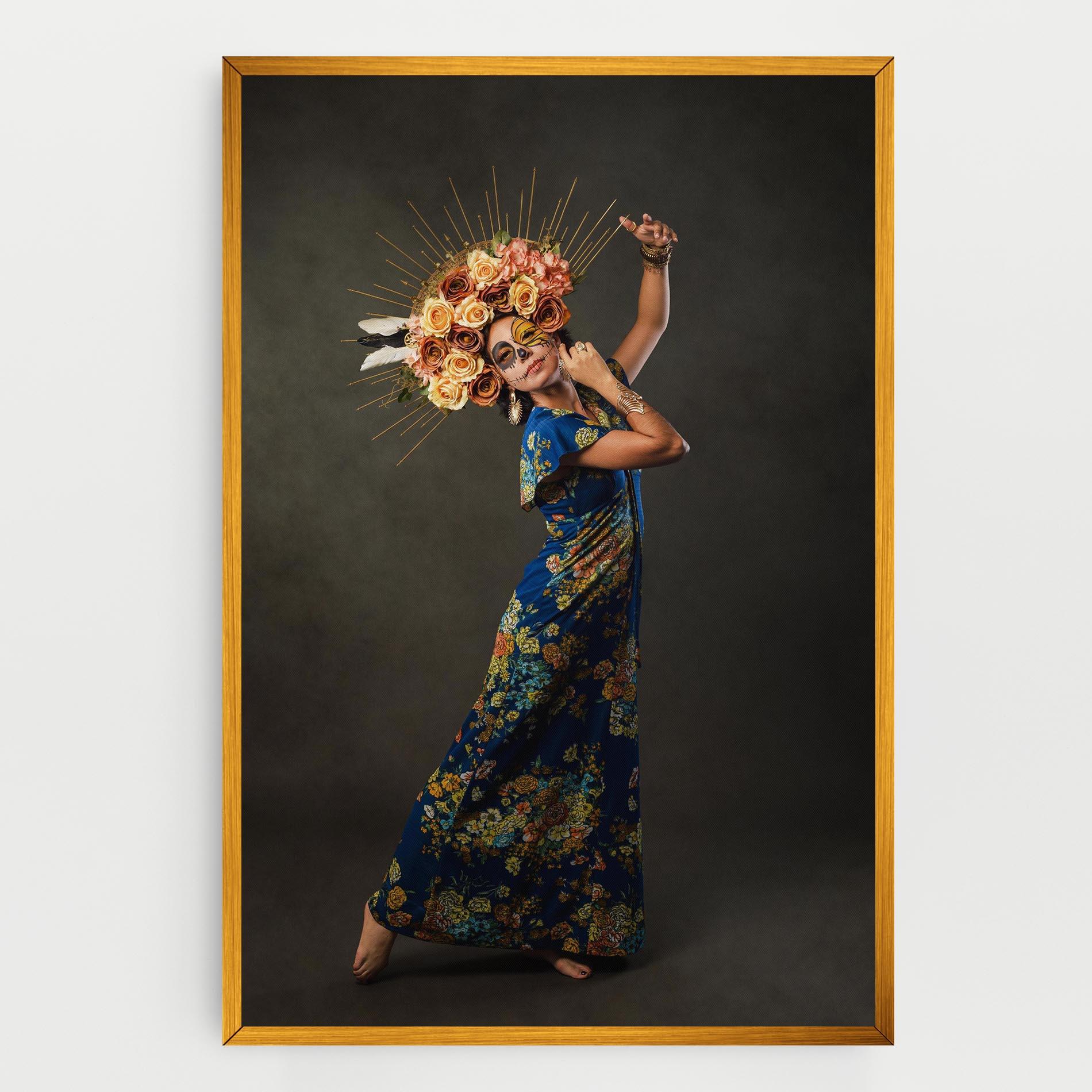 Leinwandbild Sugar Skull Face mockup 0