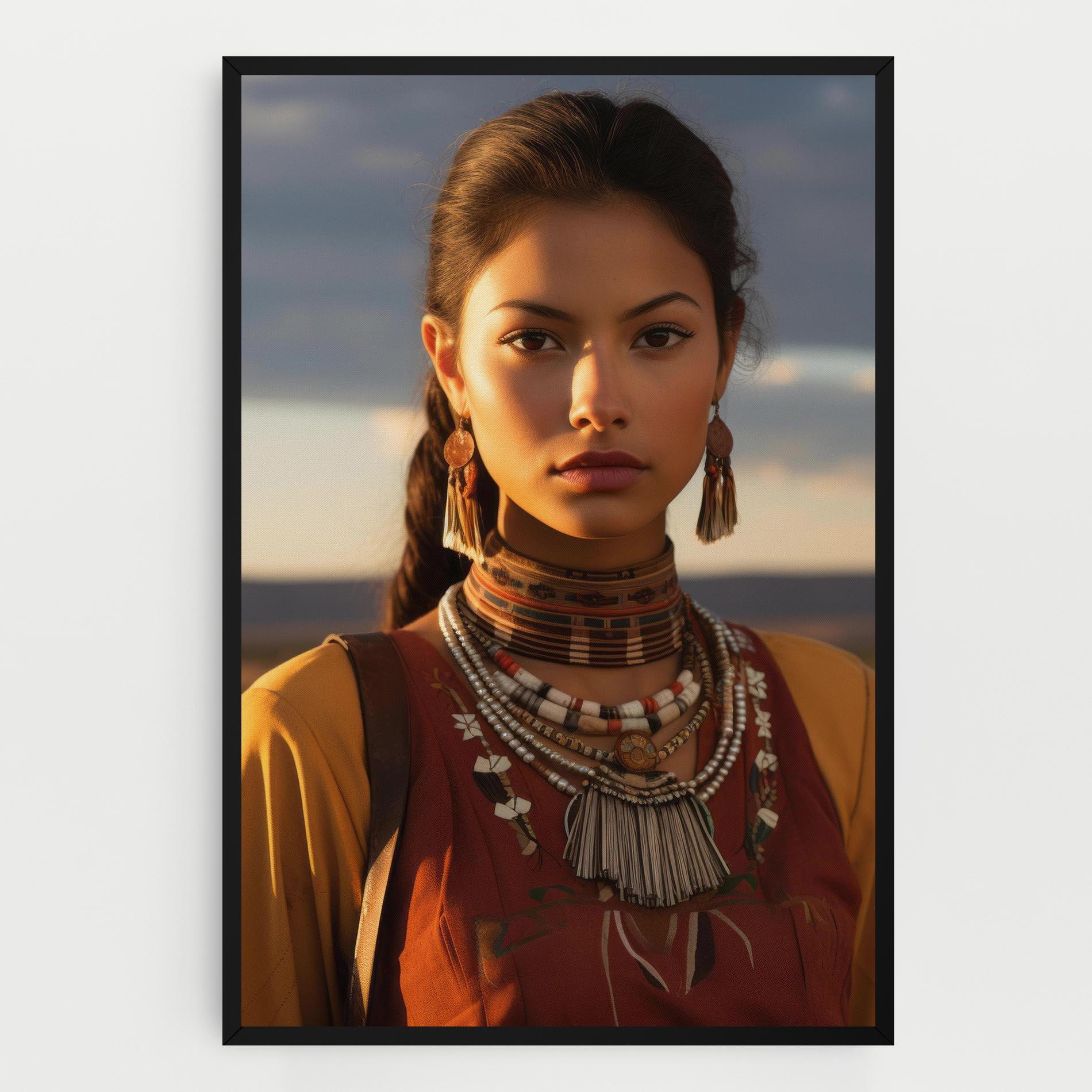 Leinwandbild Native American Desert mockup 0