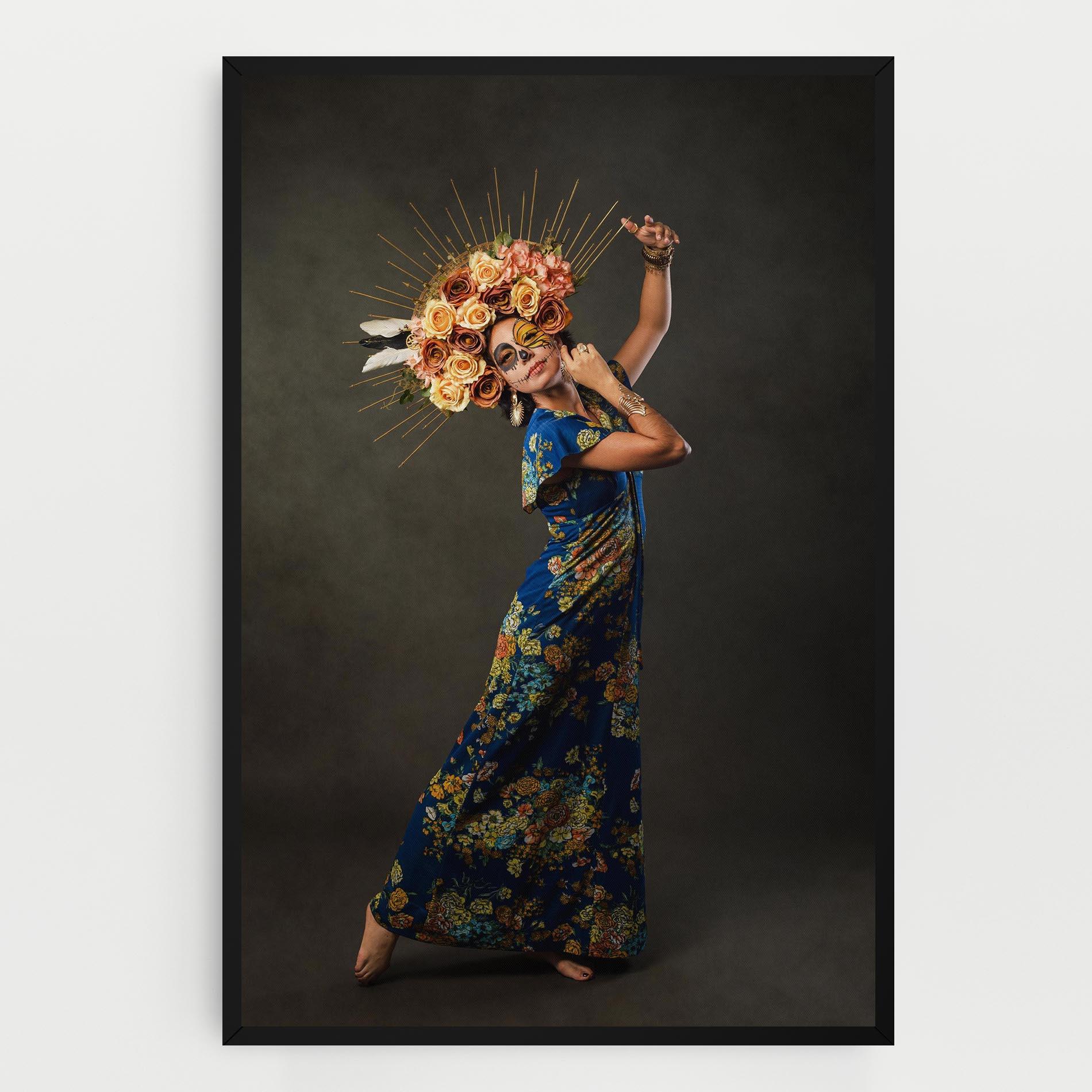 Leinwandbild Sugar Skull Face mockup 0