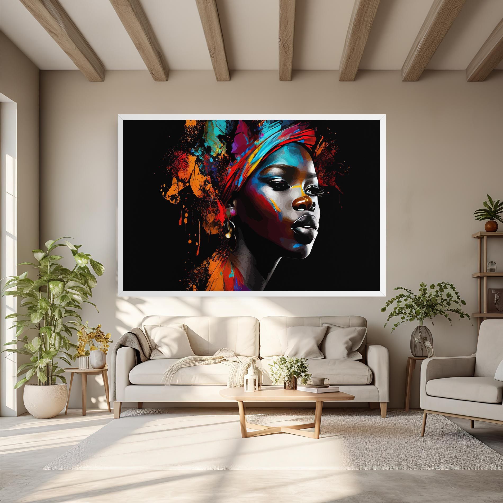 Pretty African Art Splash mockup 6