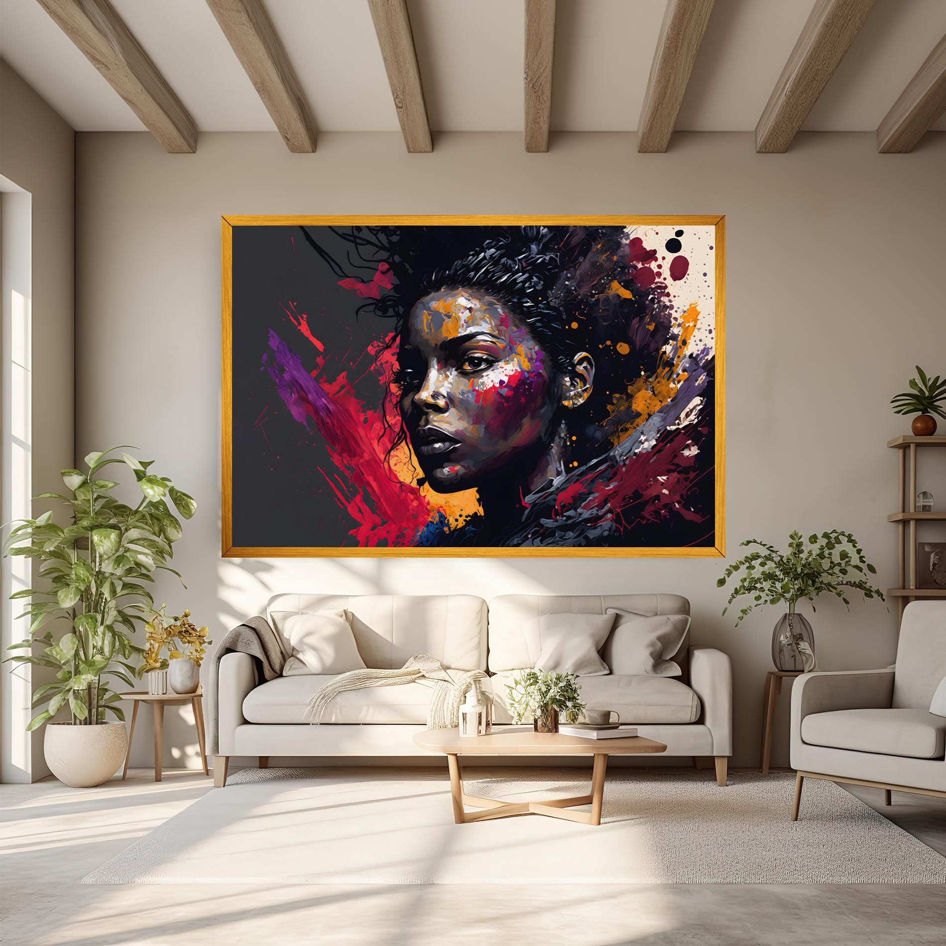 African Woman Splash mockup 6