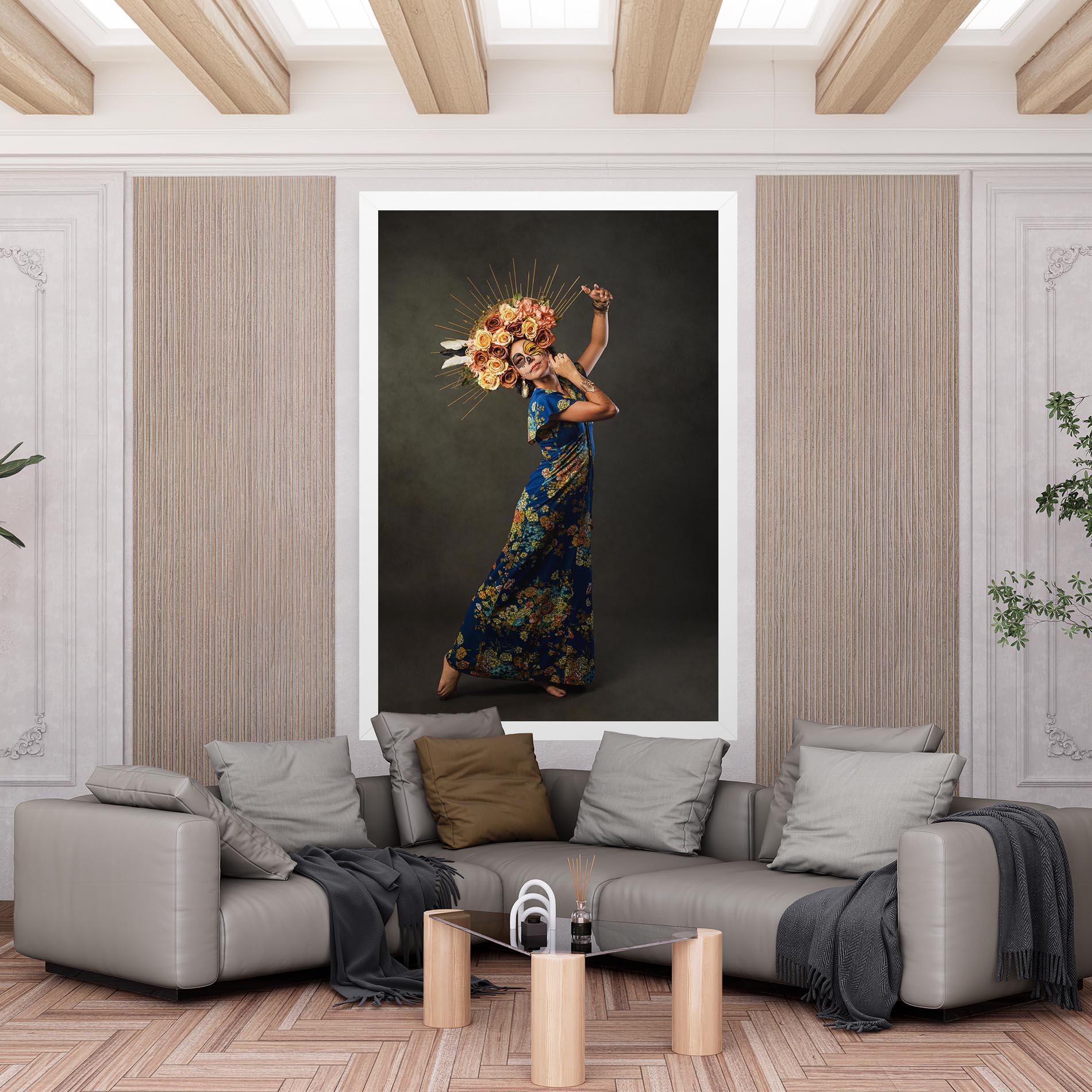 Leinwandbild Sugar Skull Face mockup 6