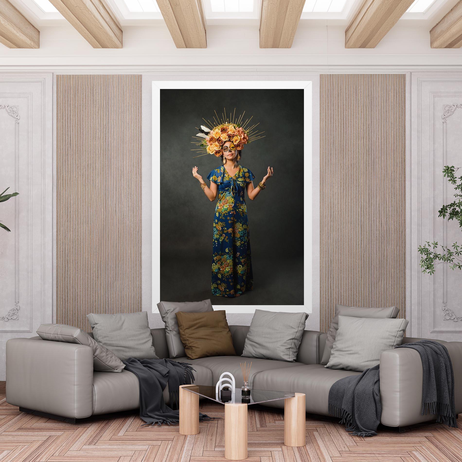 Leinwandbild Sugar Skull Makeup mockup 6