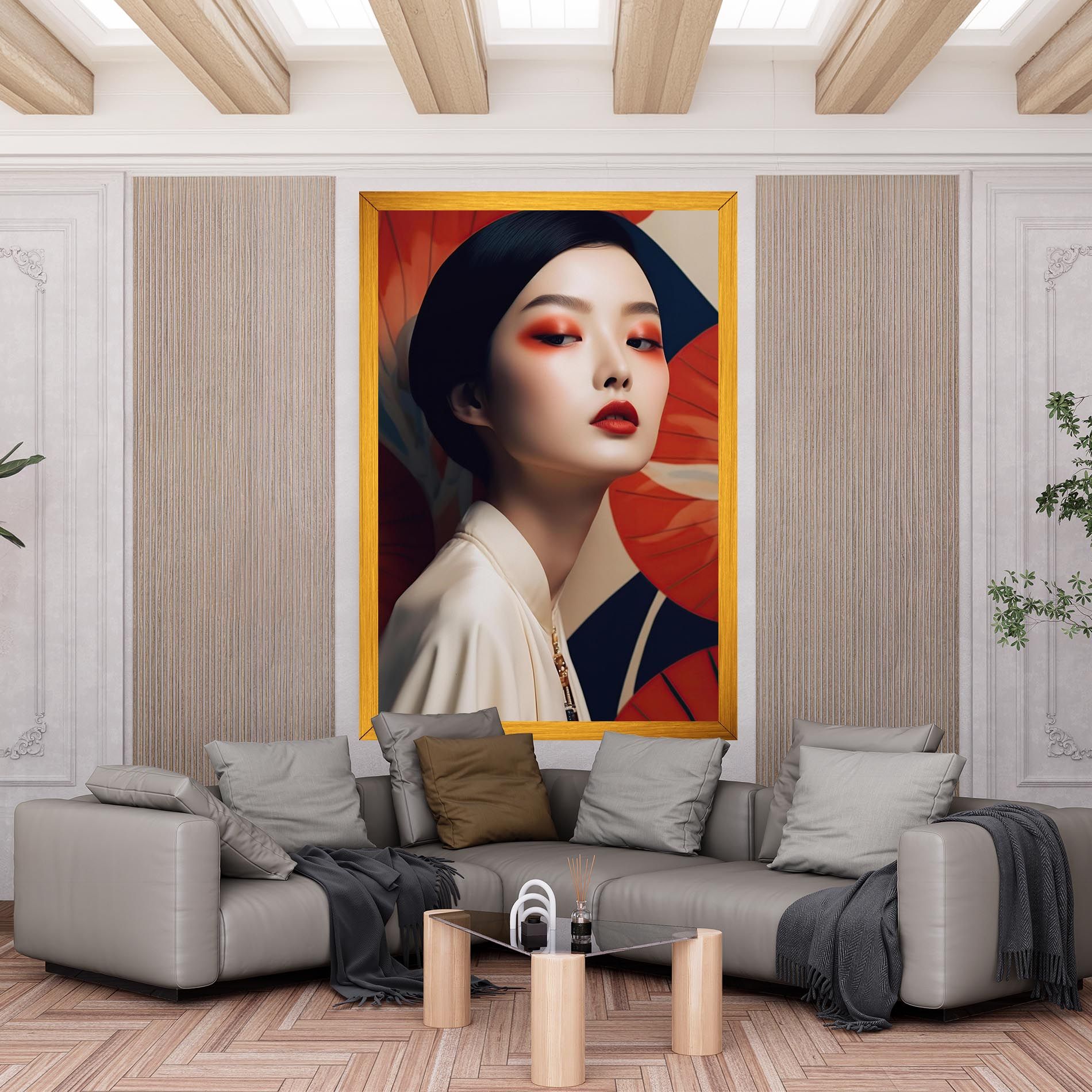 Asiatic Red Lips mockup 6