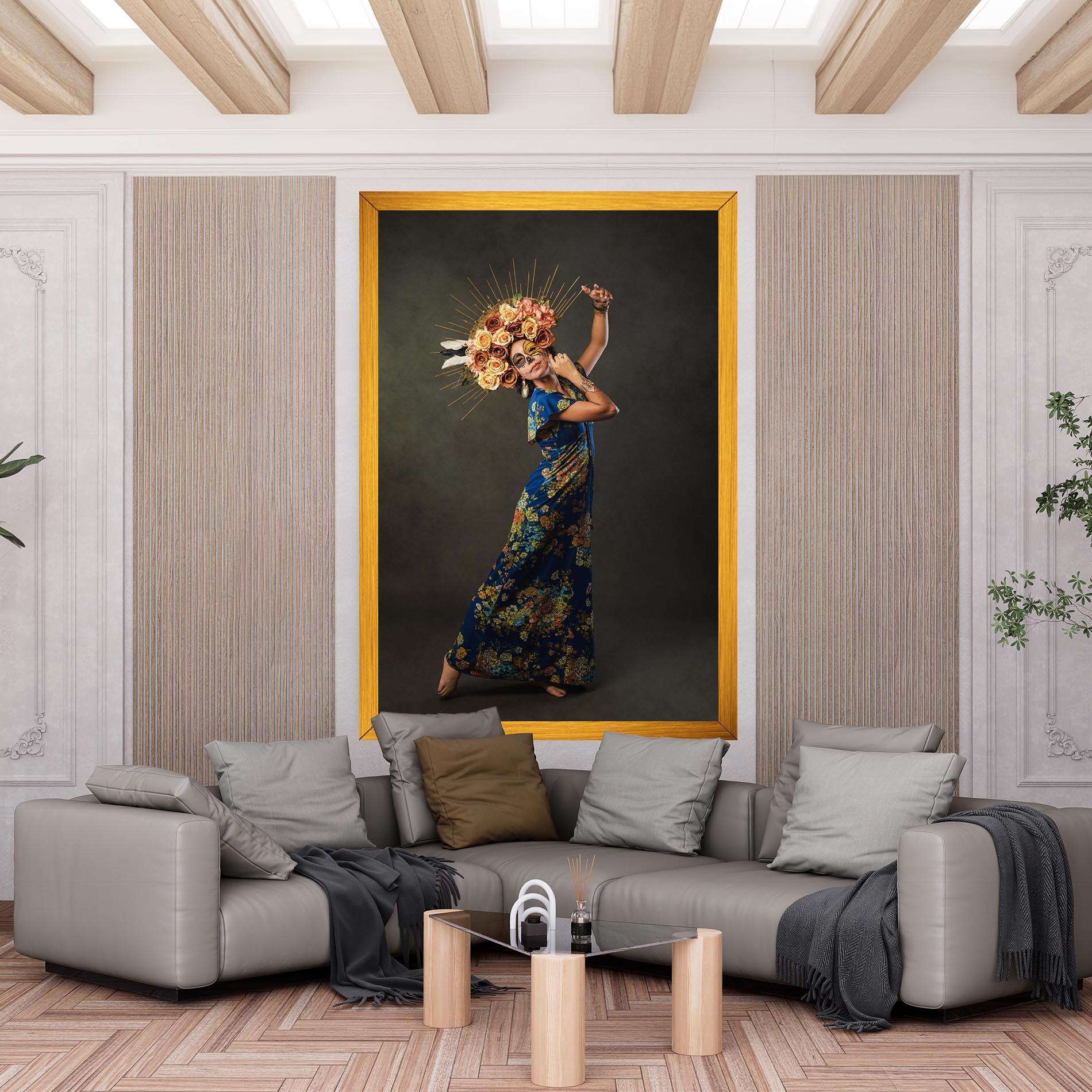 Leinwandbild Sugar Skull Face mockup 6