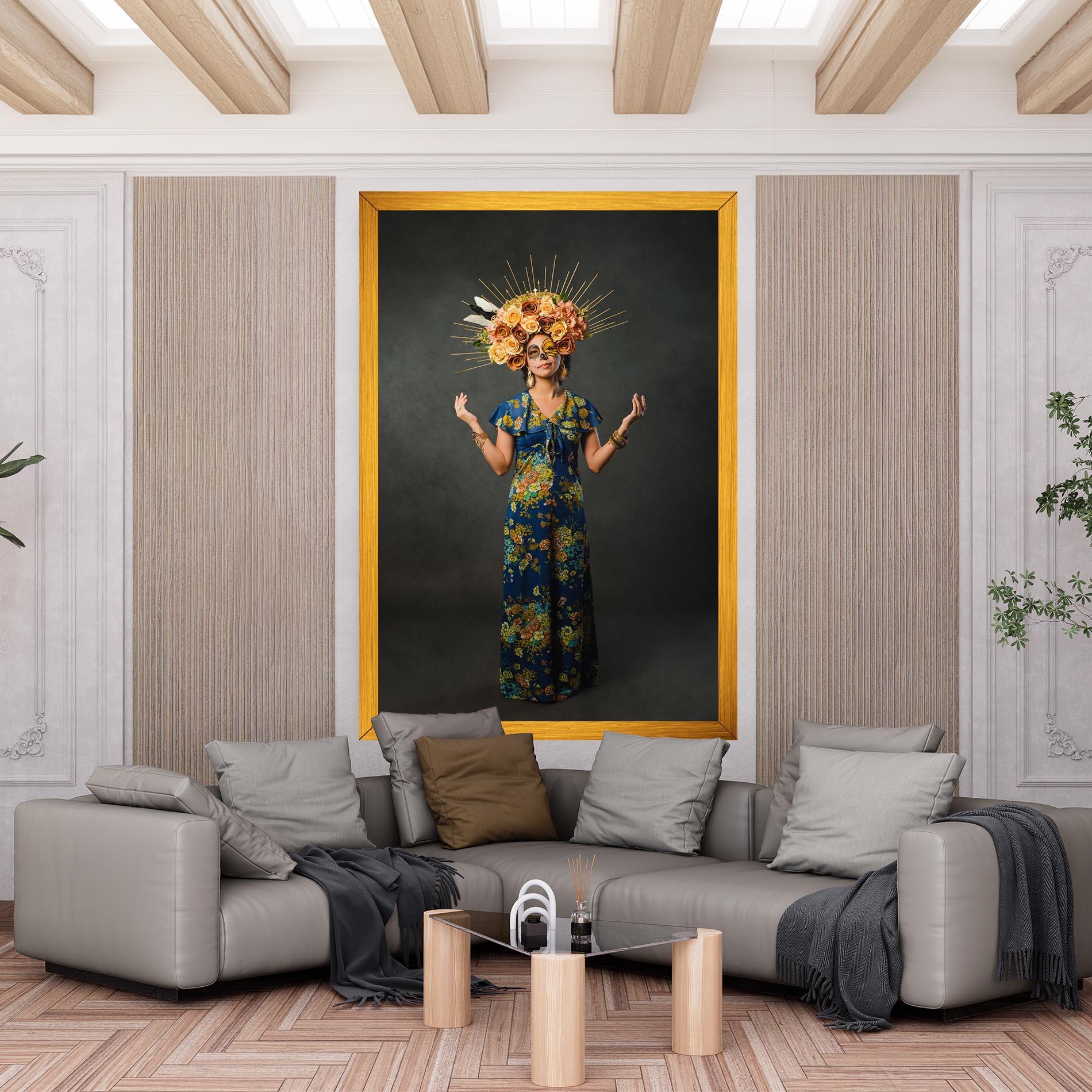 Leinwandbild Sugar Skull Makeup mockup 6