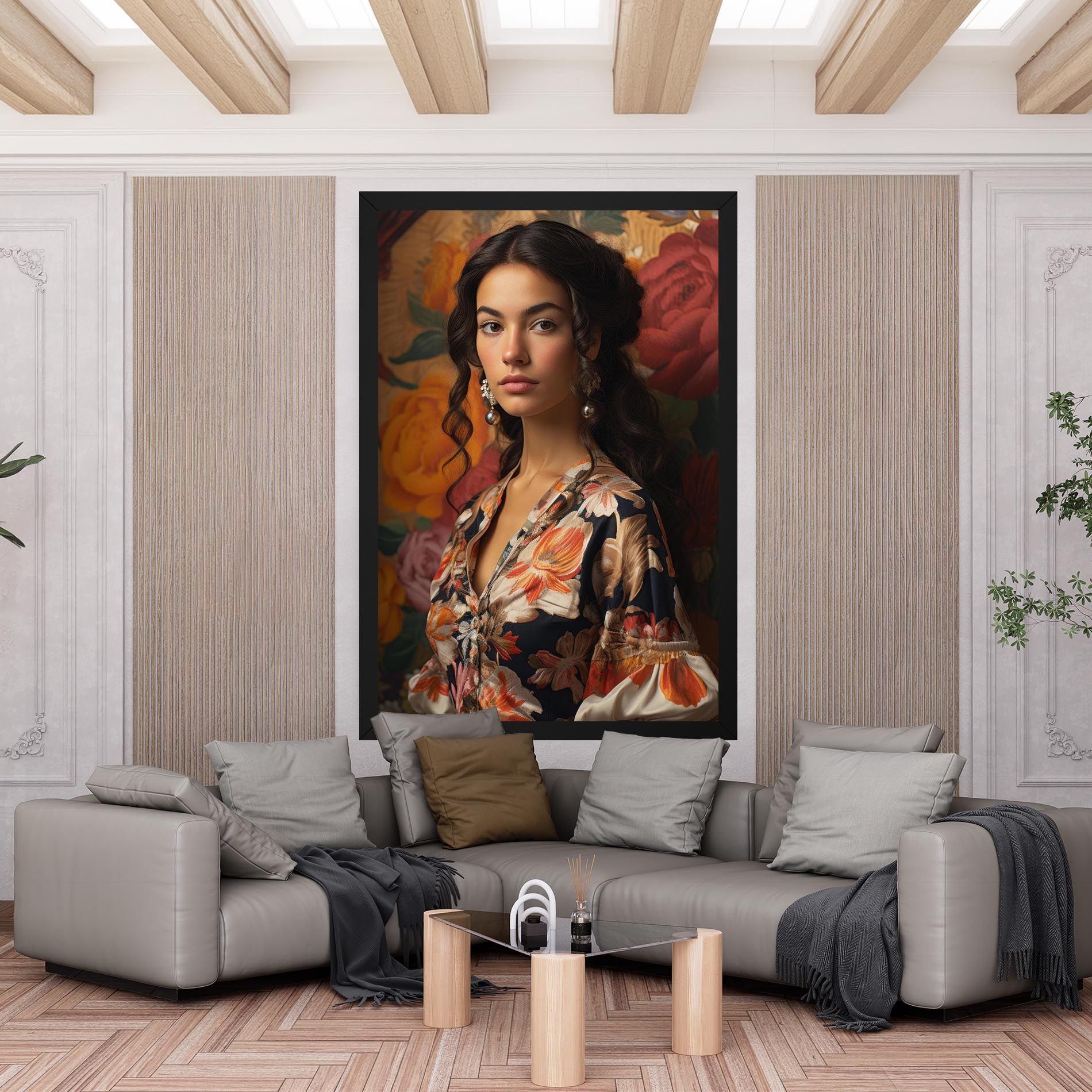 Floral Dress Lady mockup 6