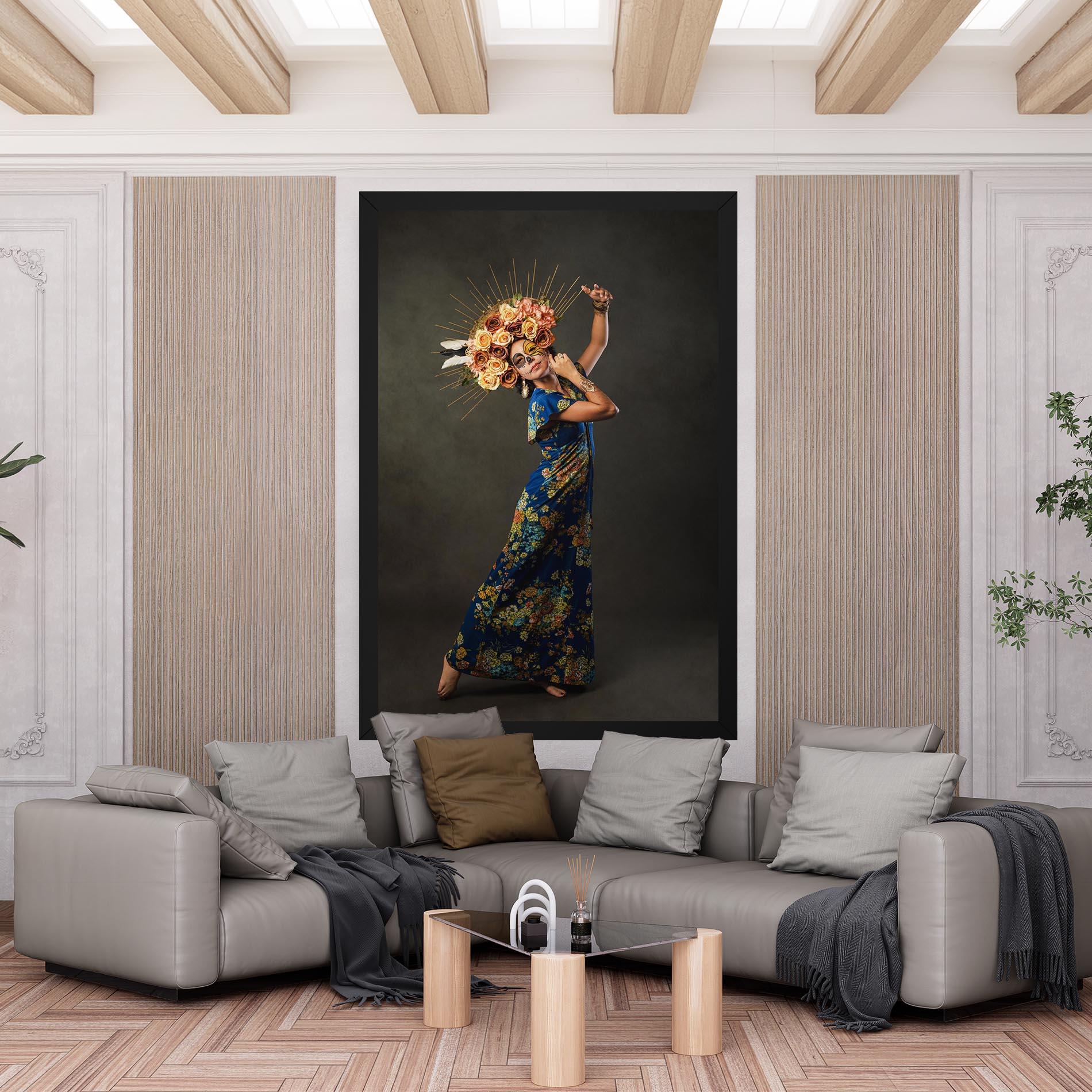 Leinwandbild Sugar Skull Face mockup 6