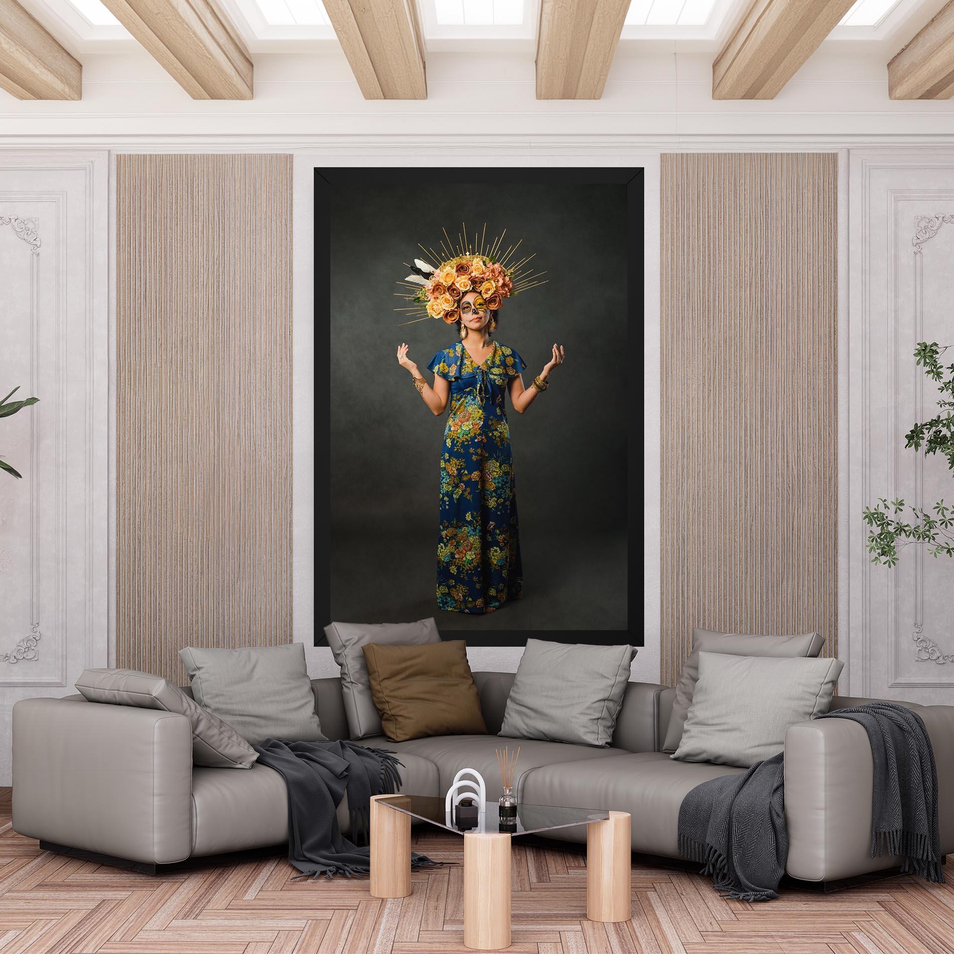 Leinwandbild Sugar Skull Makeup mockup 6