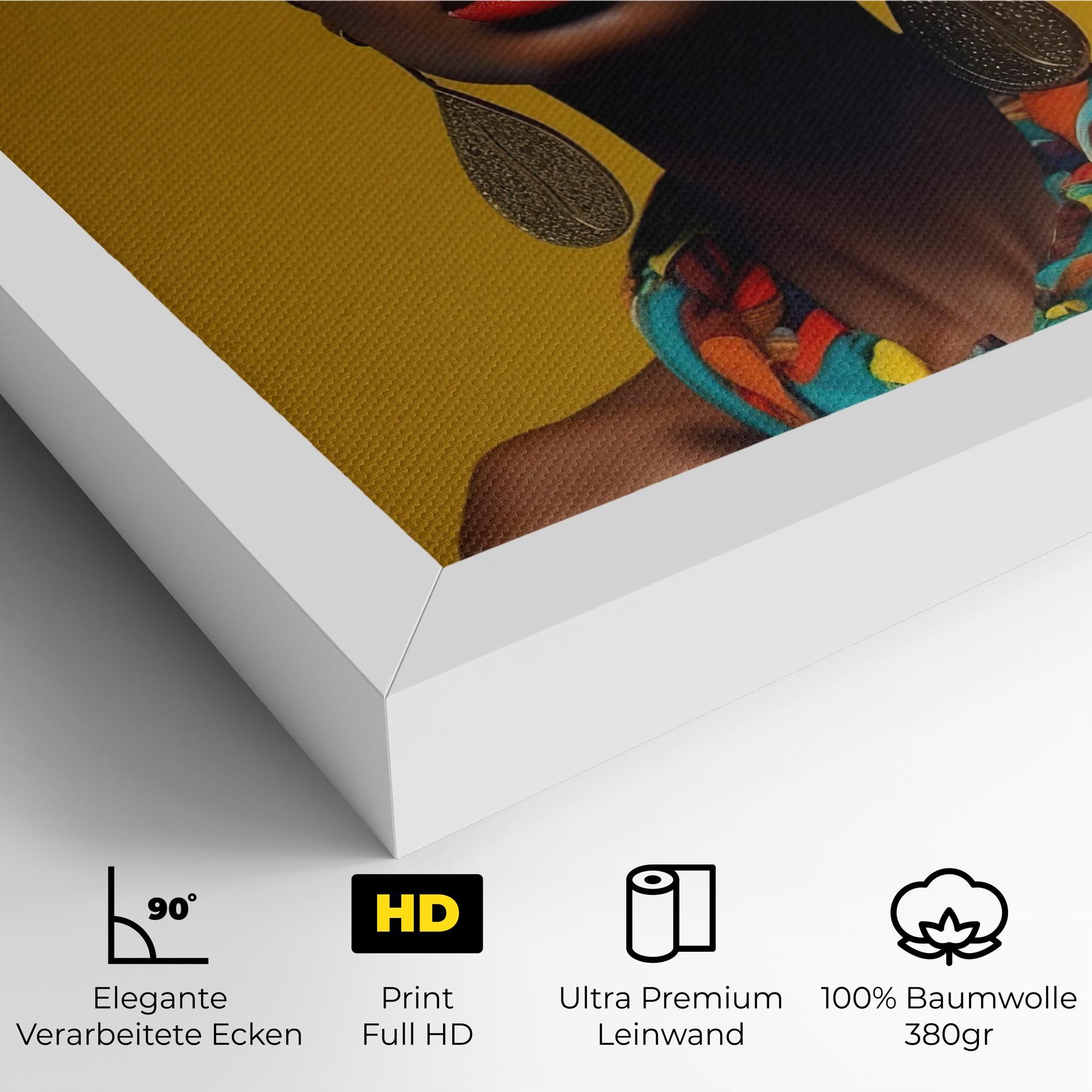 African Yellow Portrait mockup 4