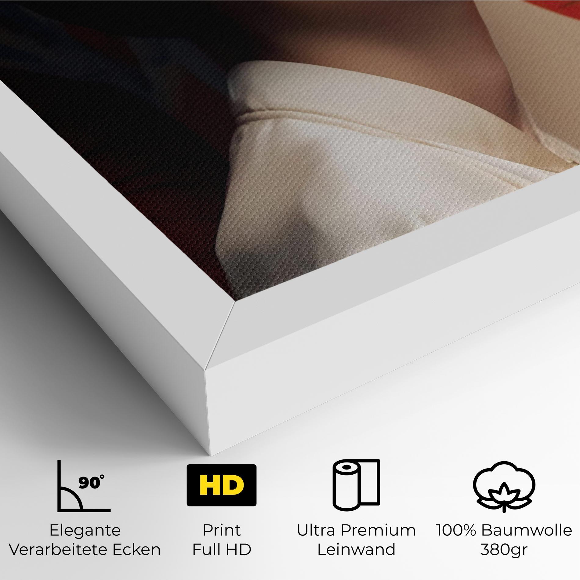 Leinwandbild Asiatic Red Lips mockup 4