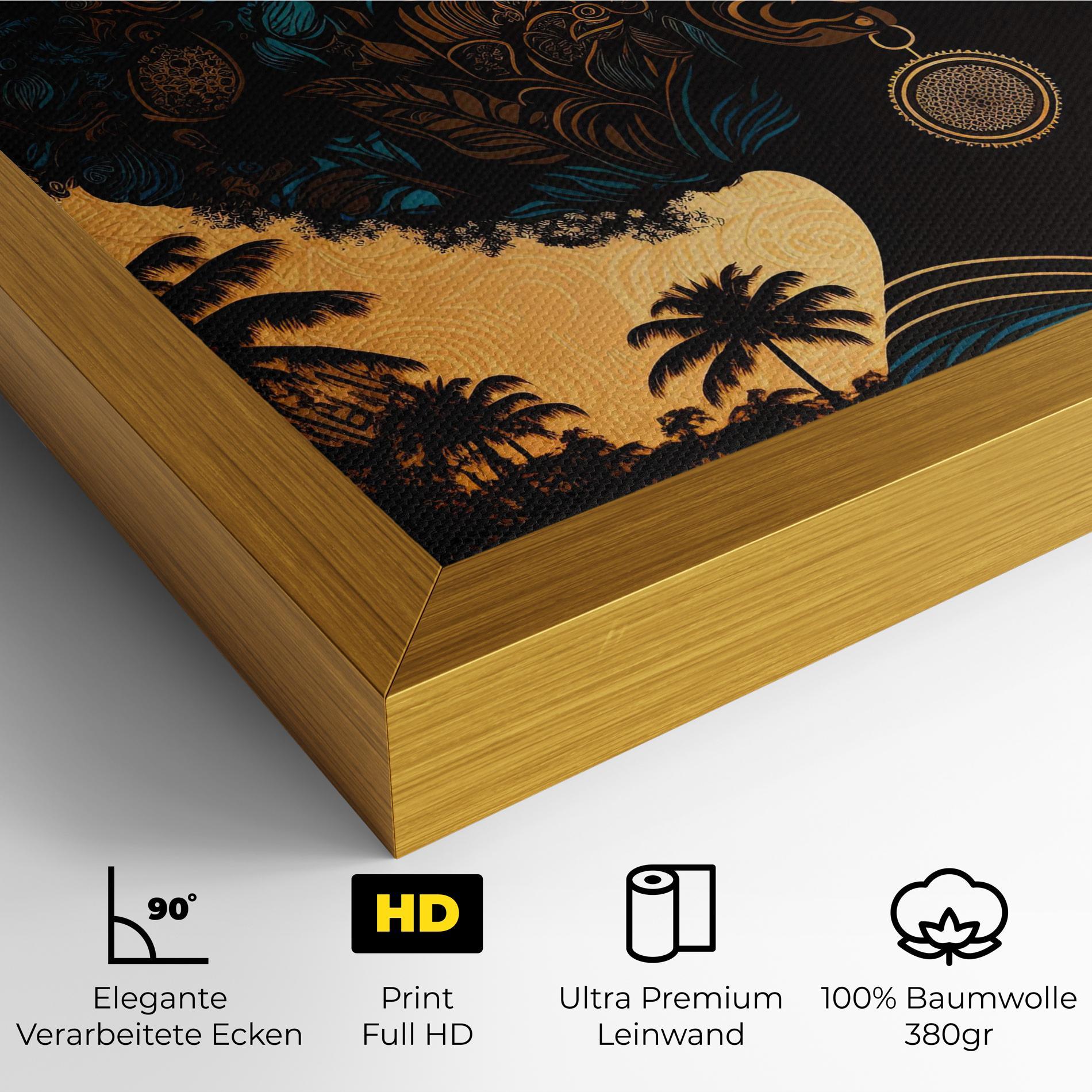 Leinwandbild African Profile Woman mockup 4