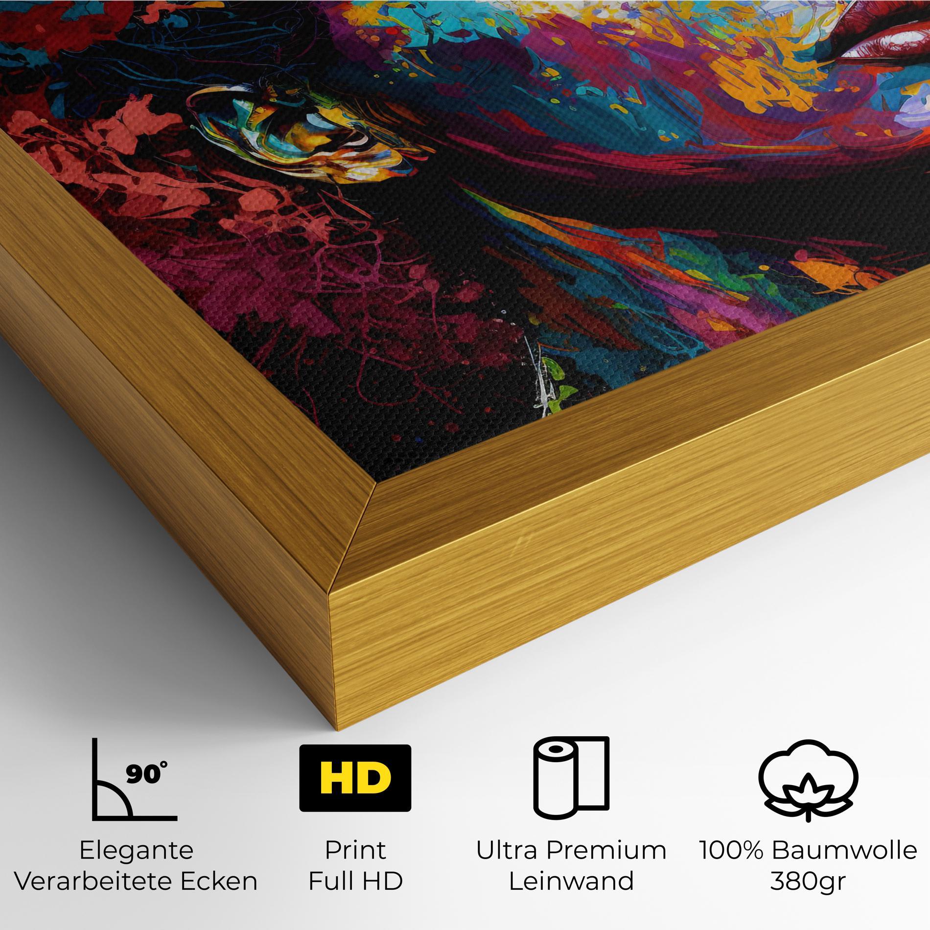 Leinwandbild American Woman Splashes mockup 4