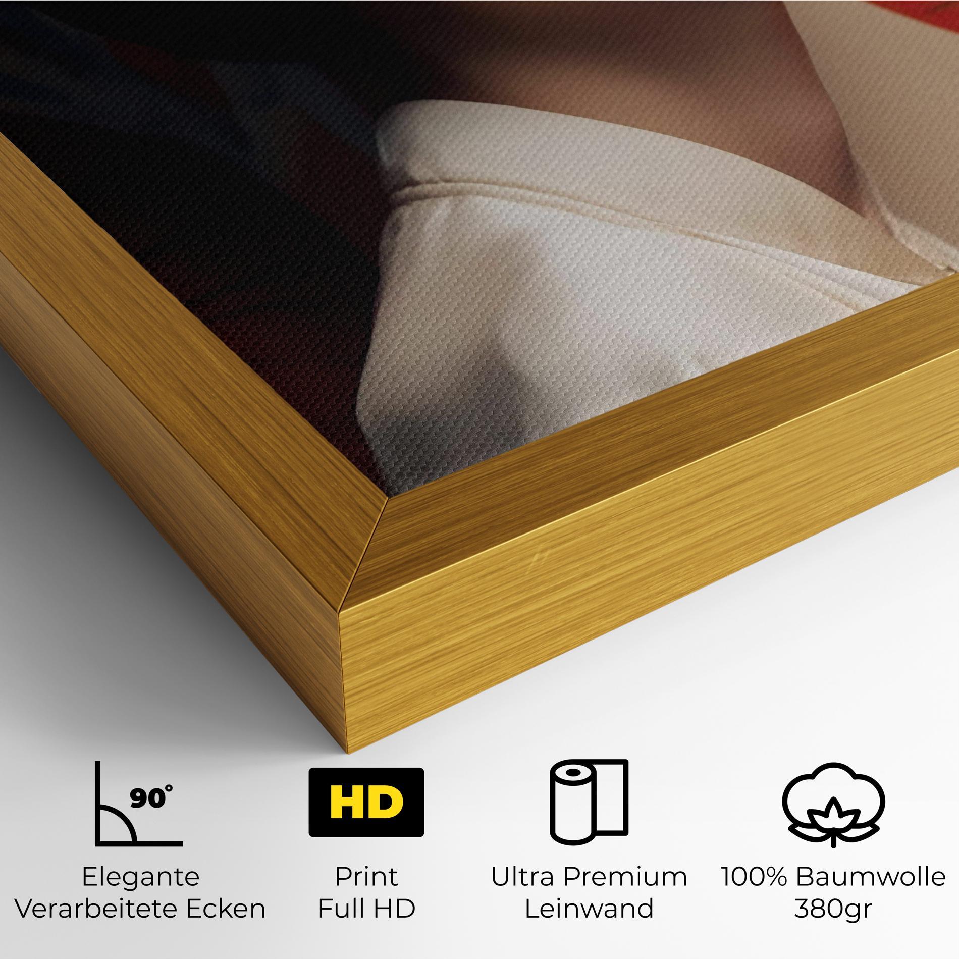 Leinwandbild Asiatic Red Lips mockup 4