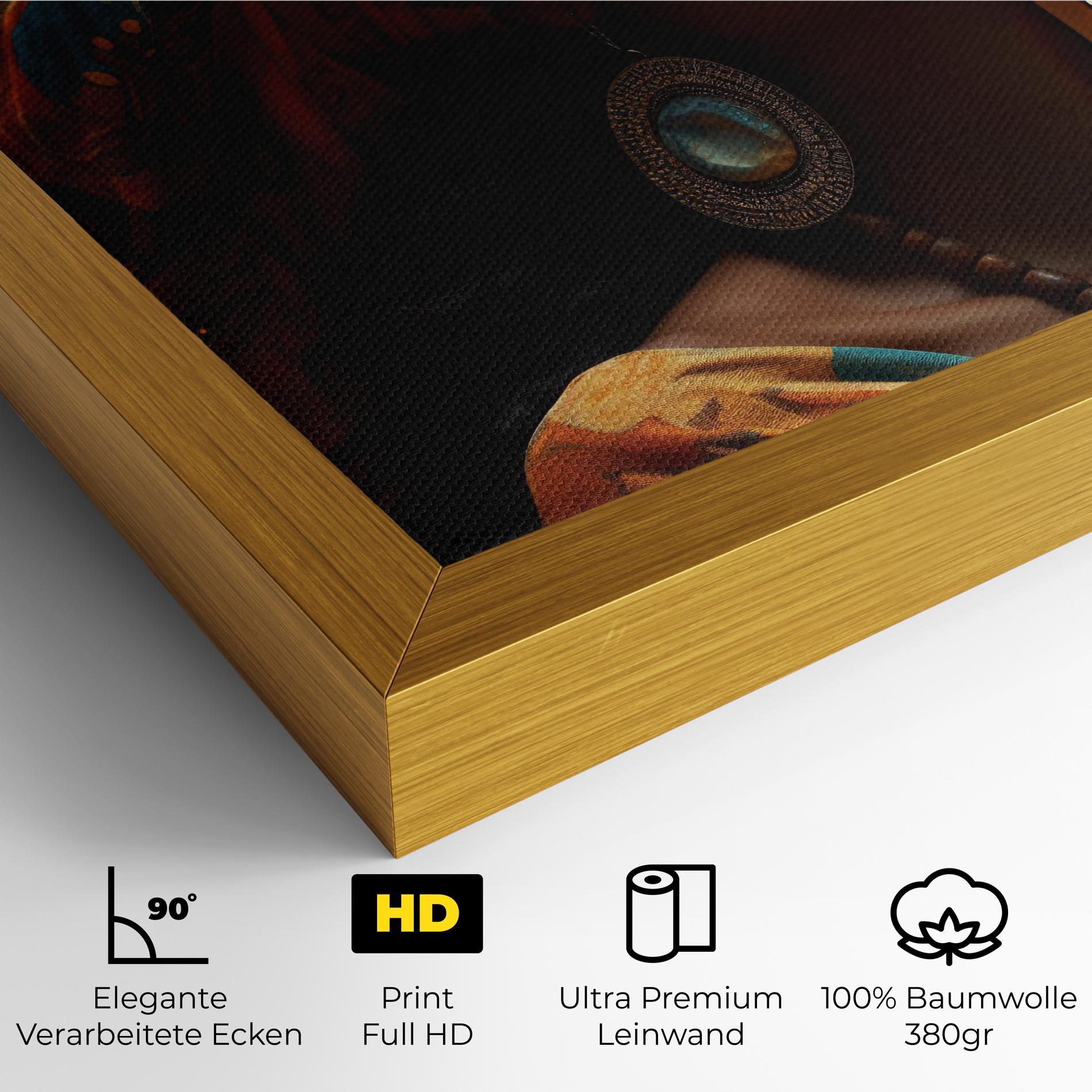 Leinwandbild Fashion African Portrait mockup 4