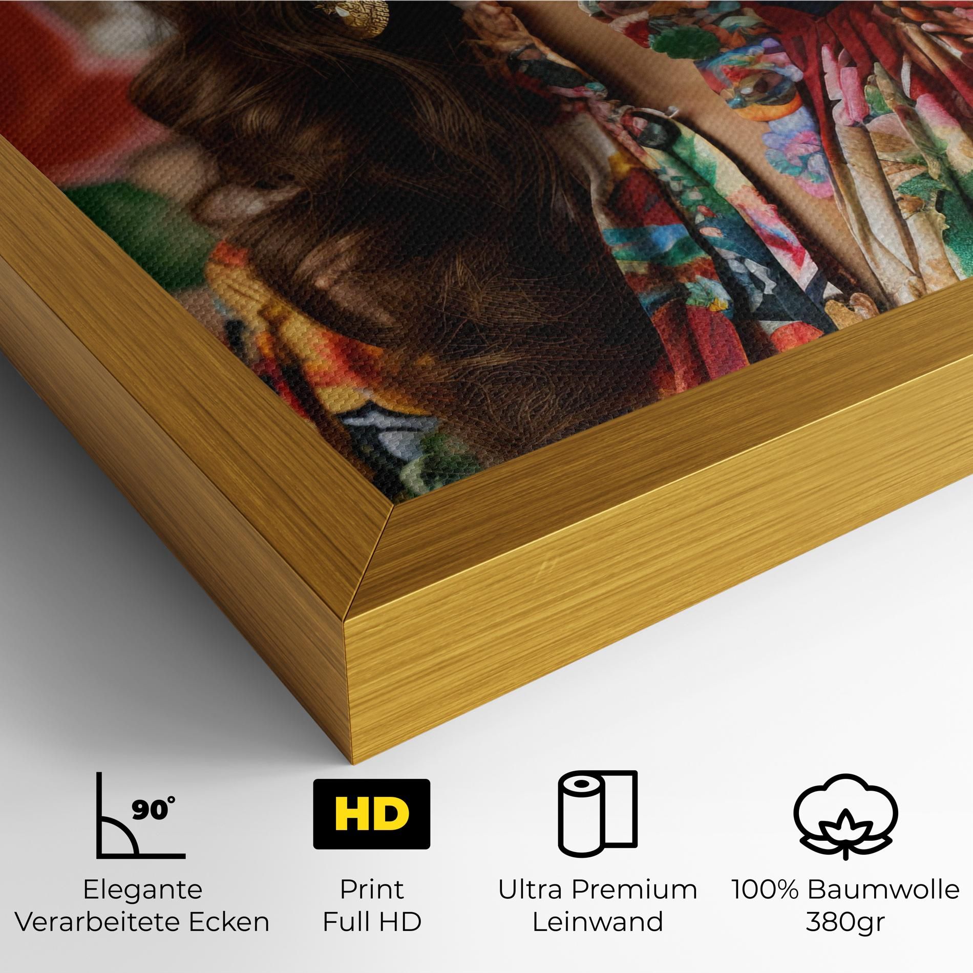 Floral Dress Long Hair mockup 4