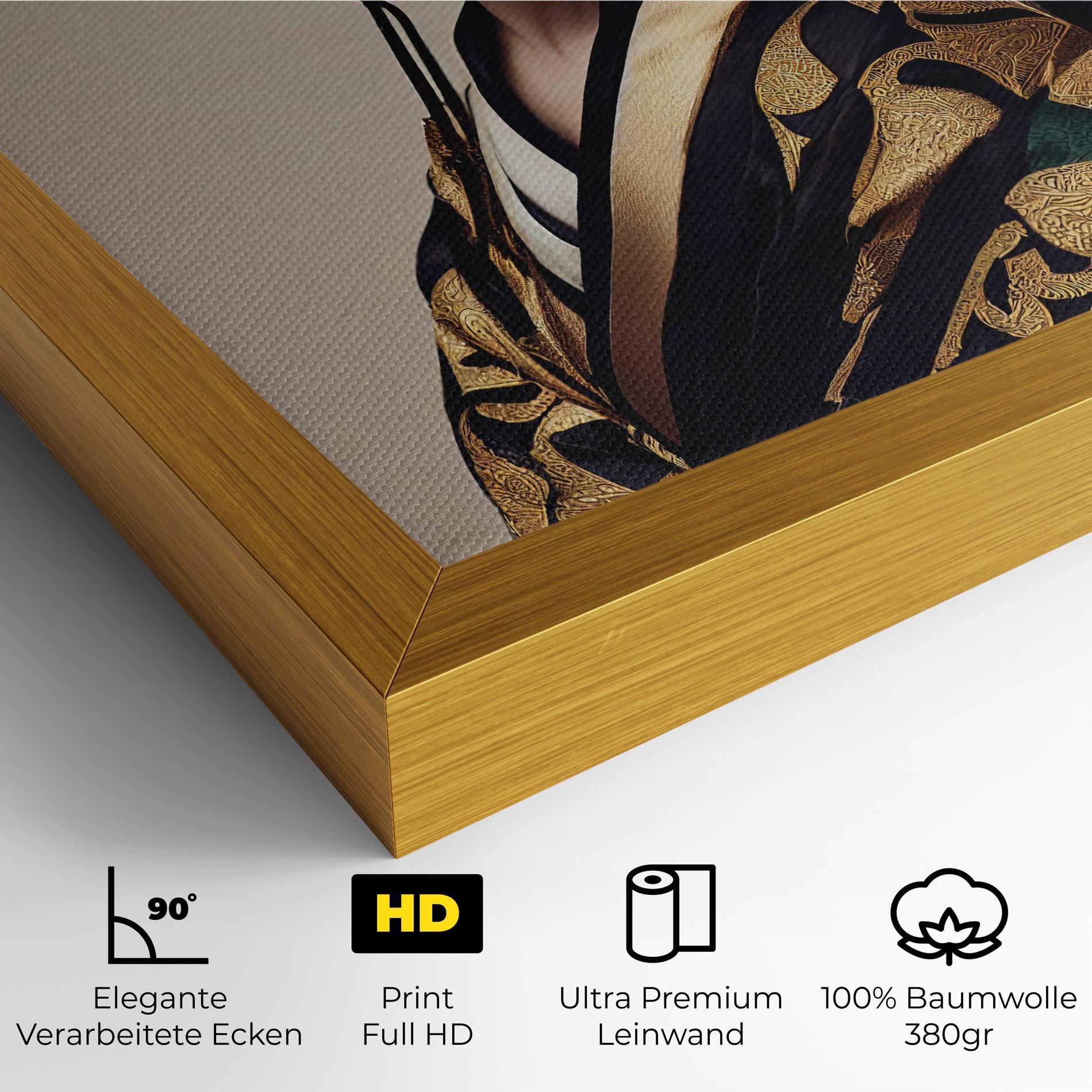 Leinwandbild Kimono Headphones mockup 4