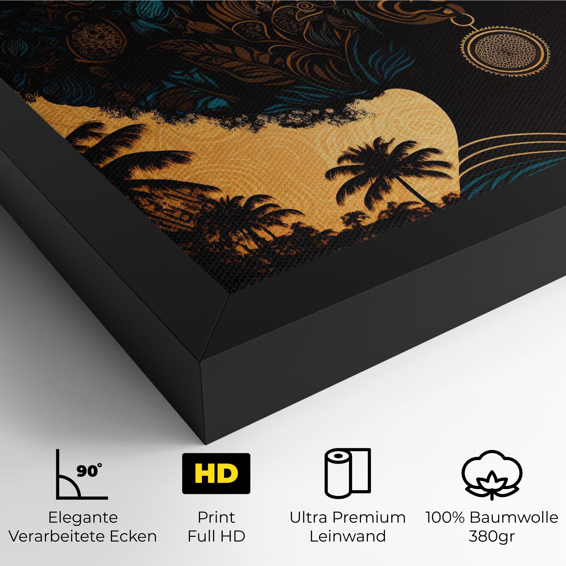 Leinwandbild African Profile Woman mockup 4