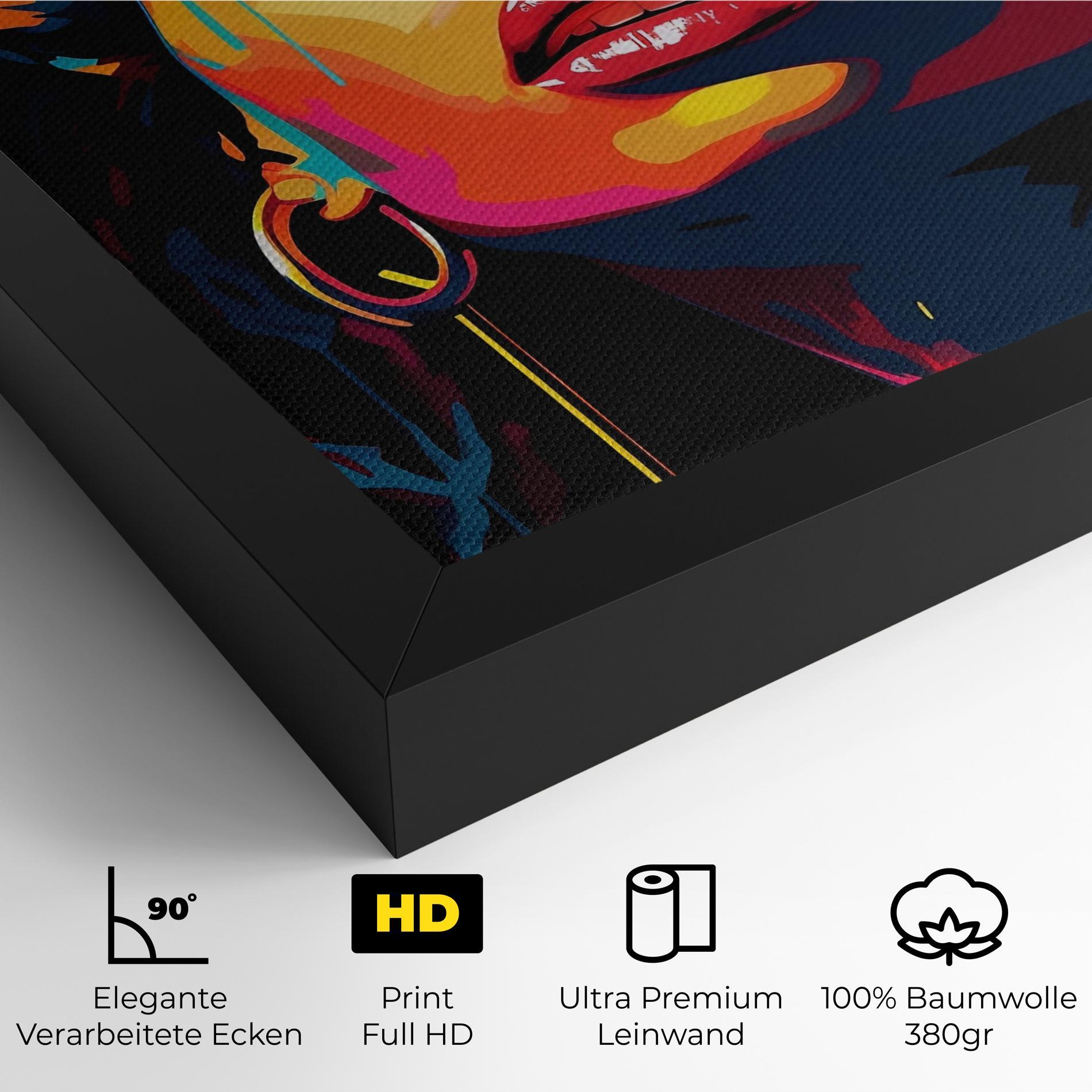 Leinwandbild Beautiful African Art mockup 4