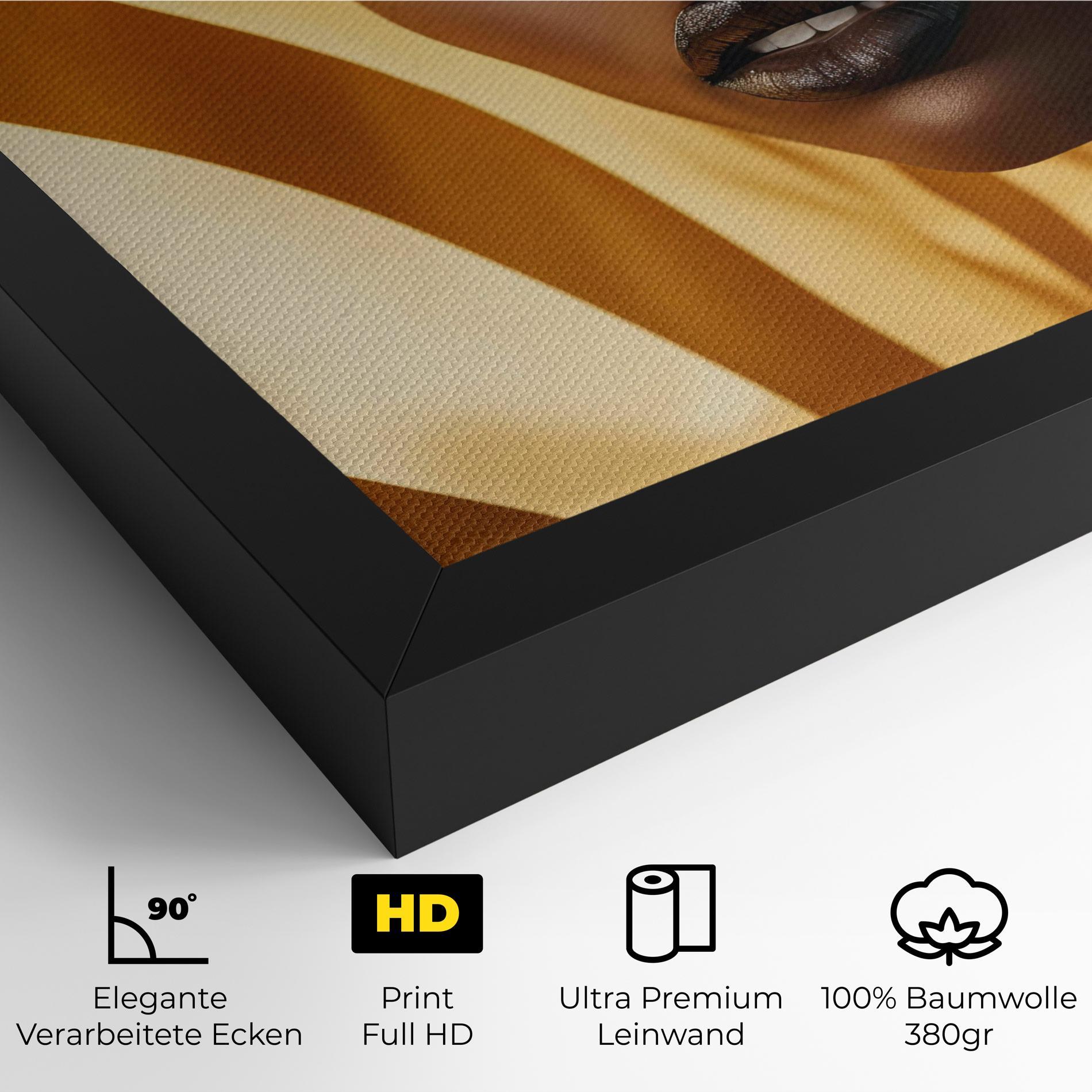 Leinwandbild Fashion African Woman mockup 4