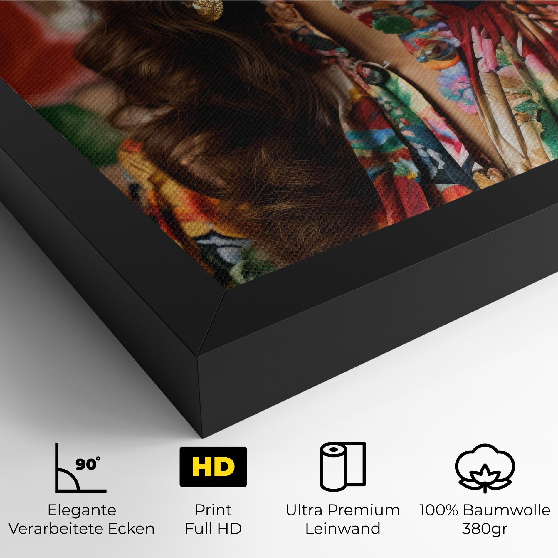 Floral Dress Long Hair mockup 4