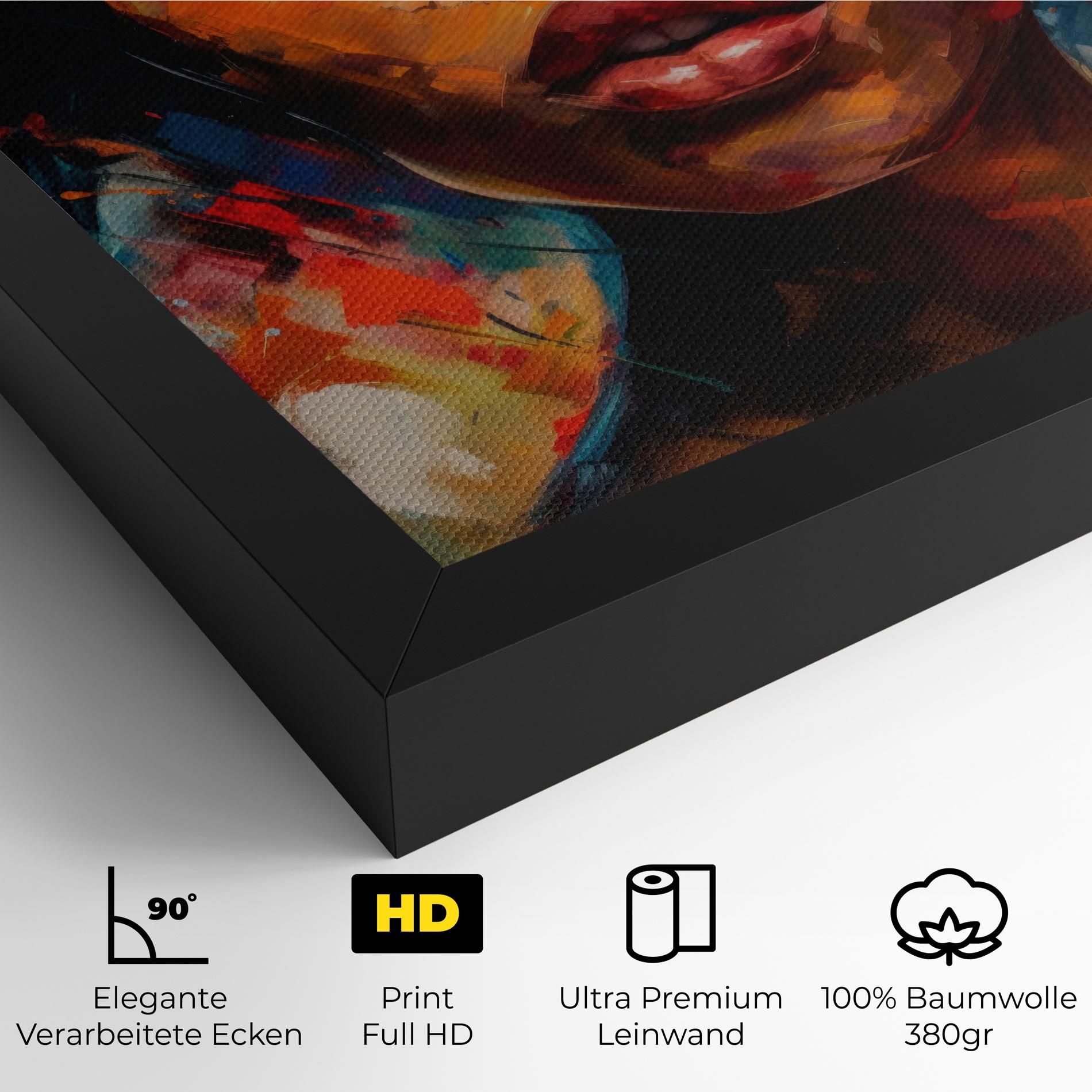 Intense Fiery Portrait mockup 4