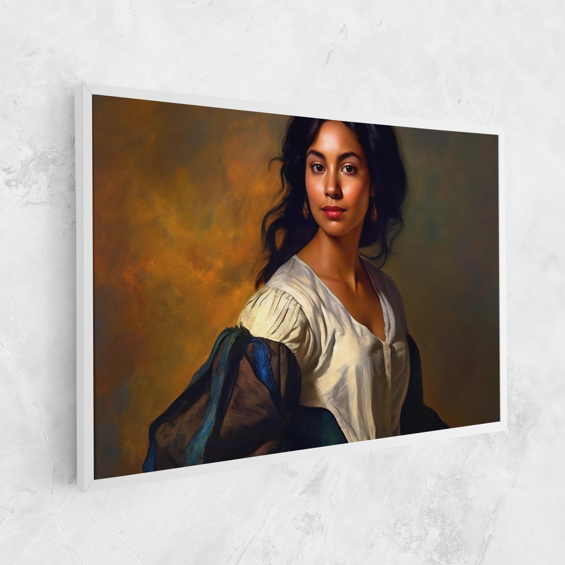 Beautiful Brunette Art mockup 1
