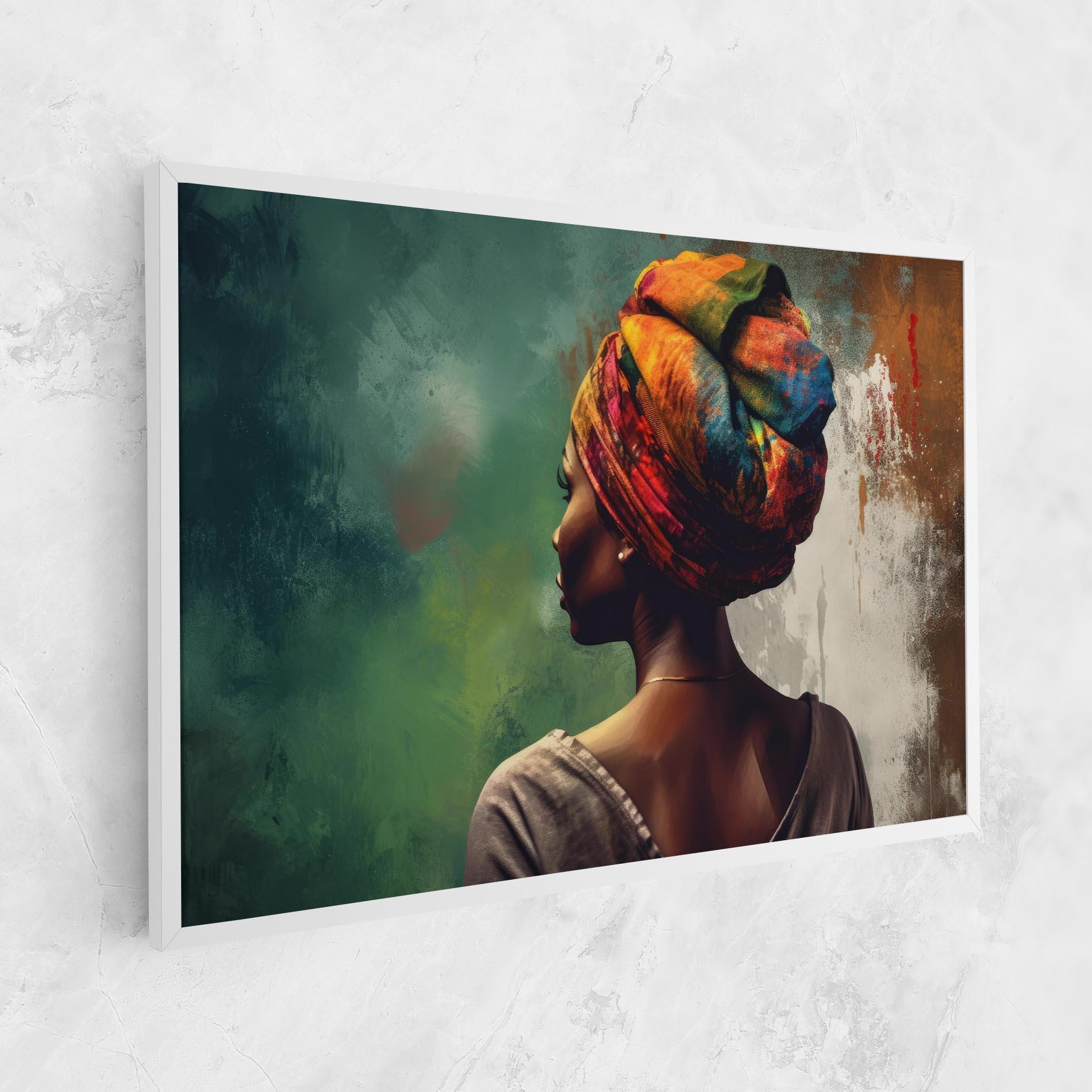 Leinwandbild Yellow Turban Art mockup 1