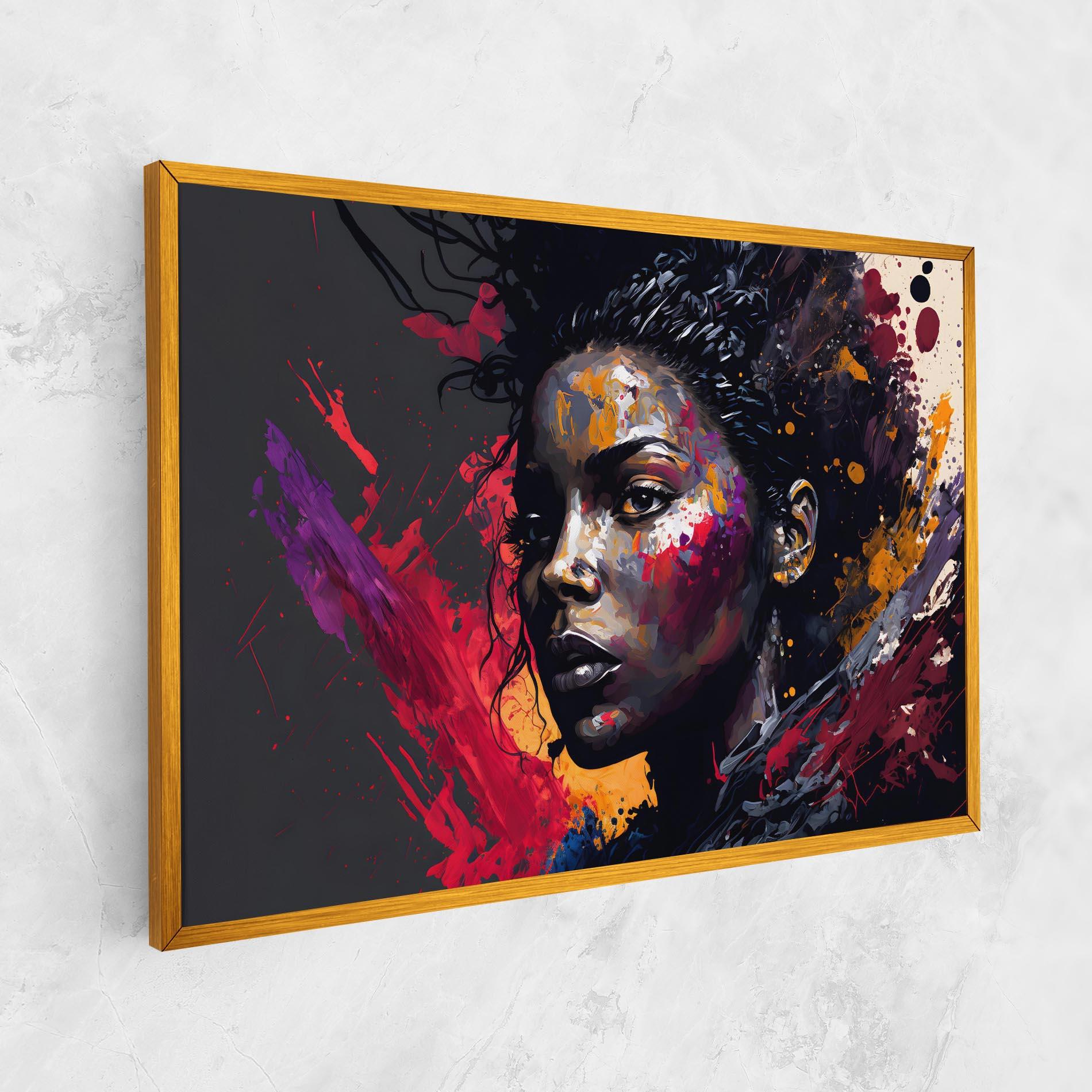 Leinwandbild African Woman Splash mockup 1