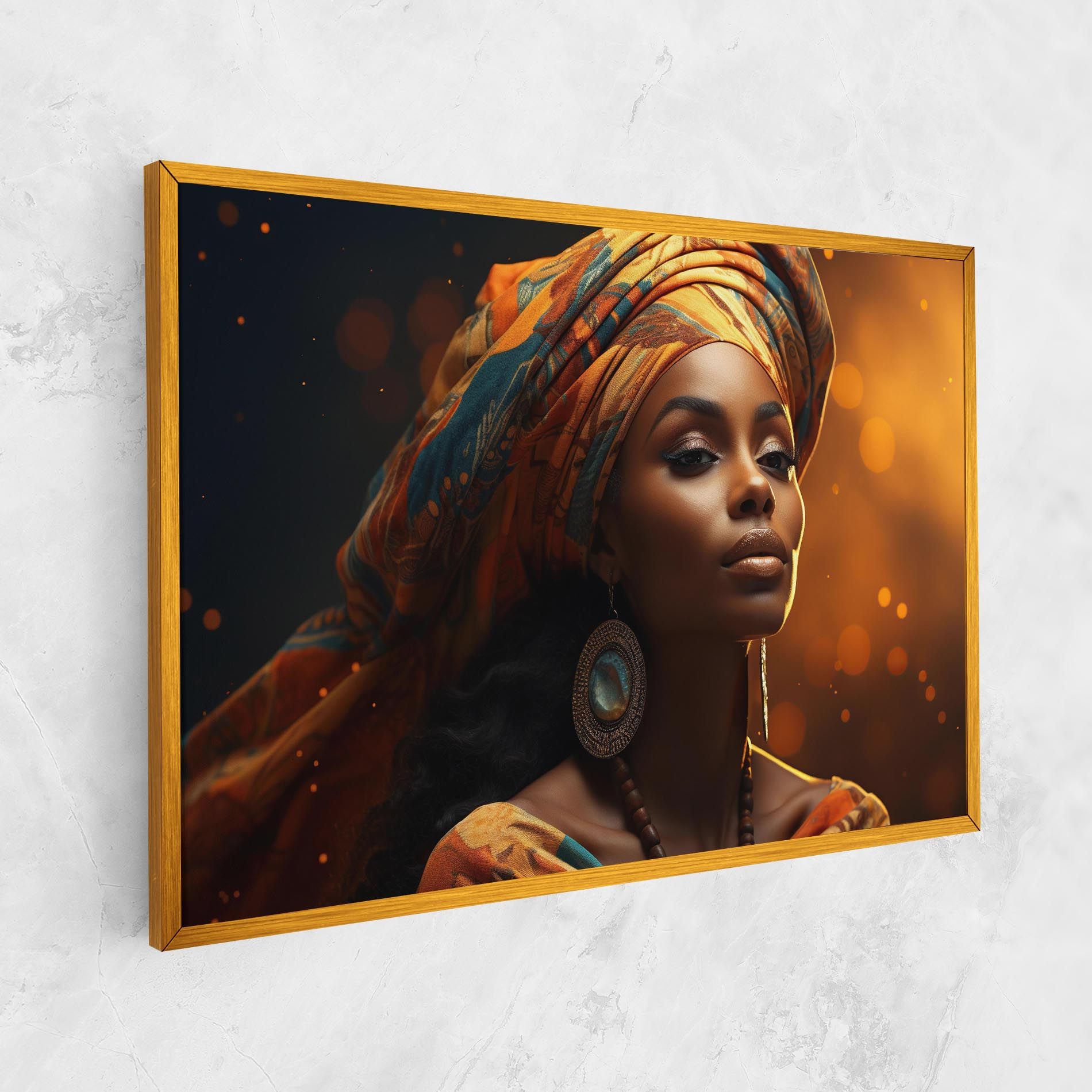 Fashion African Portrait mockup 1
