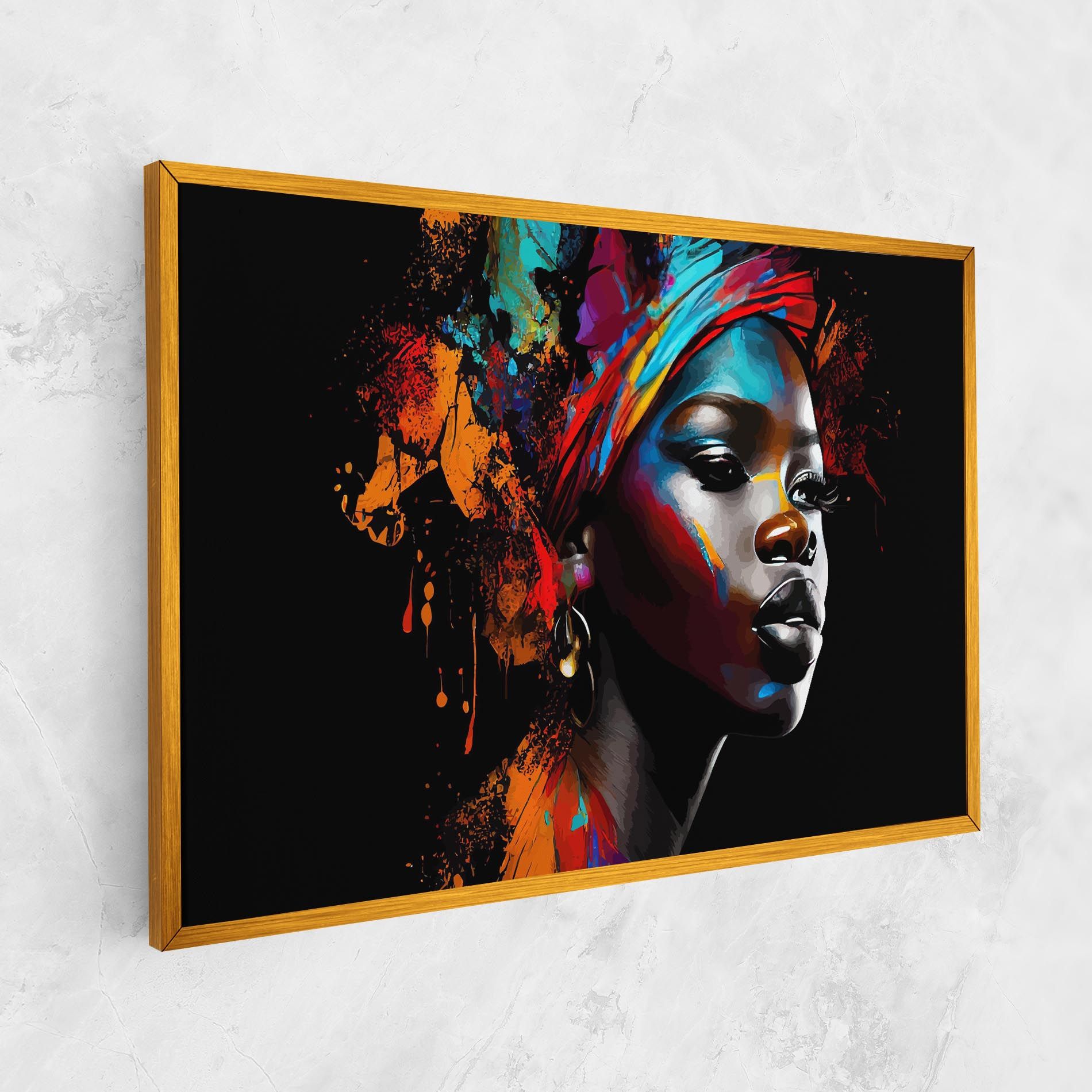 Pretty African Art Splash mockup 1