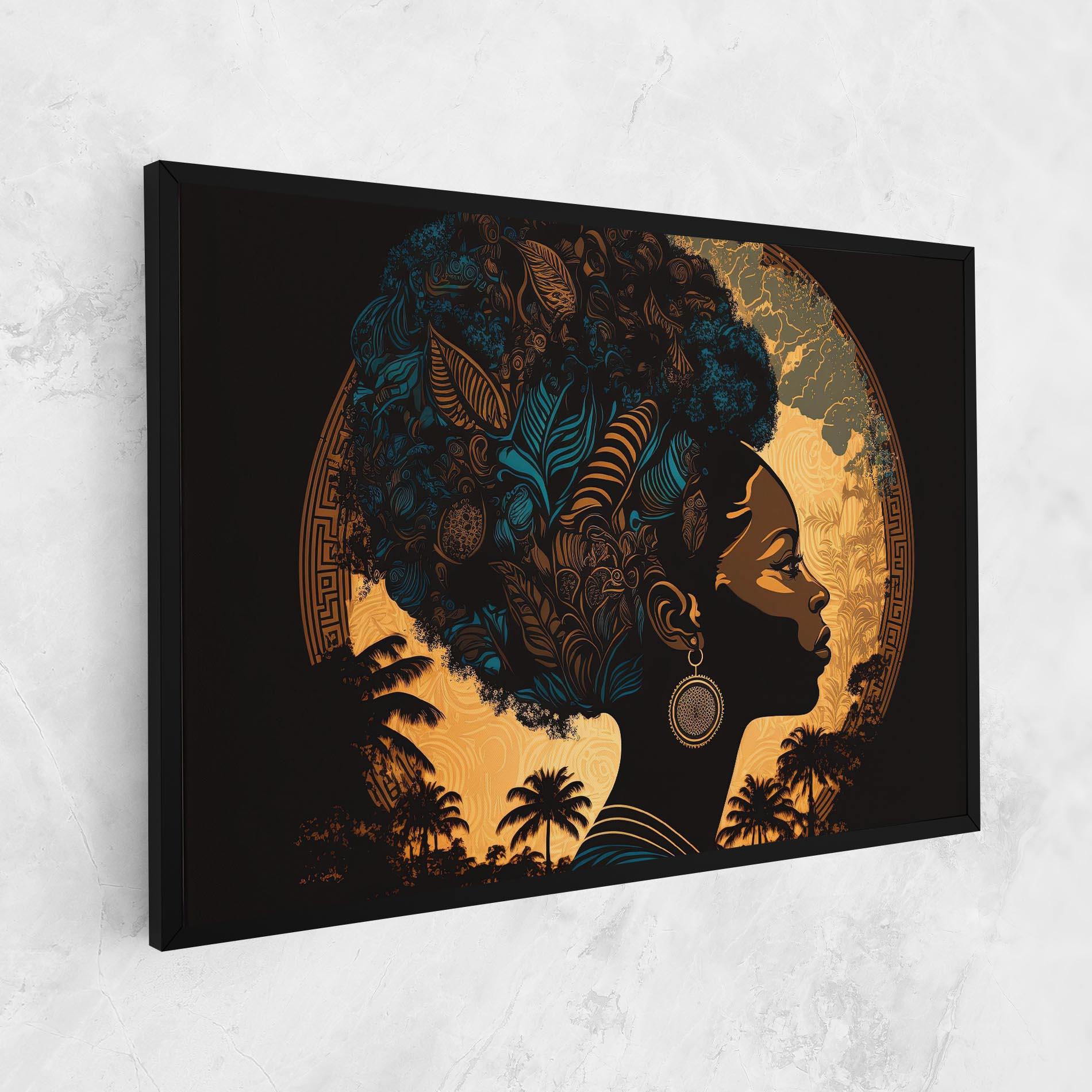 Leinwandbild African Profile Woman mockup 1