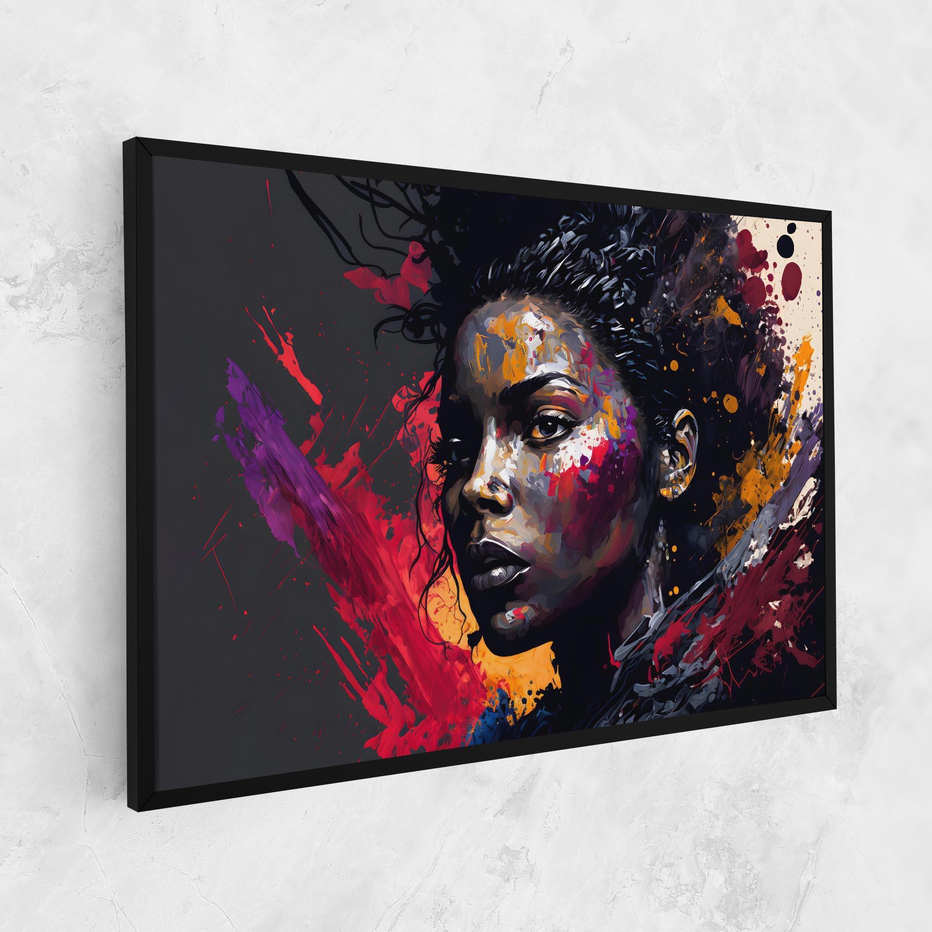 Leinwandbild African Woman Splash mockup 1