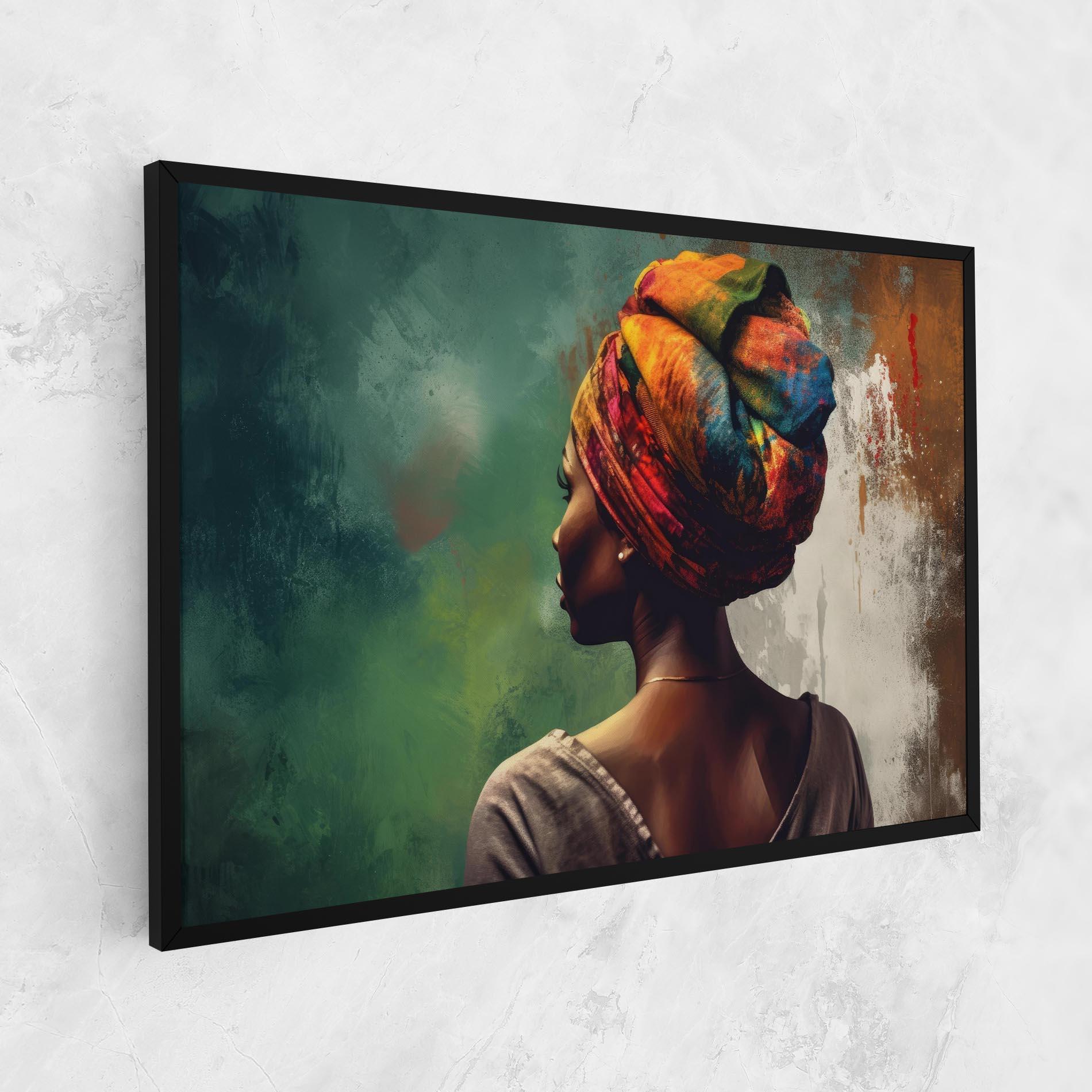Leinwandbild Yellow Turban Art mockup 1