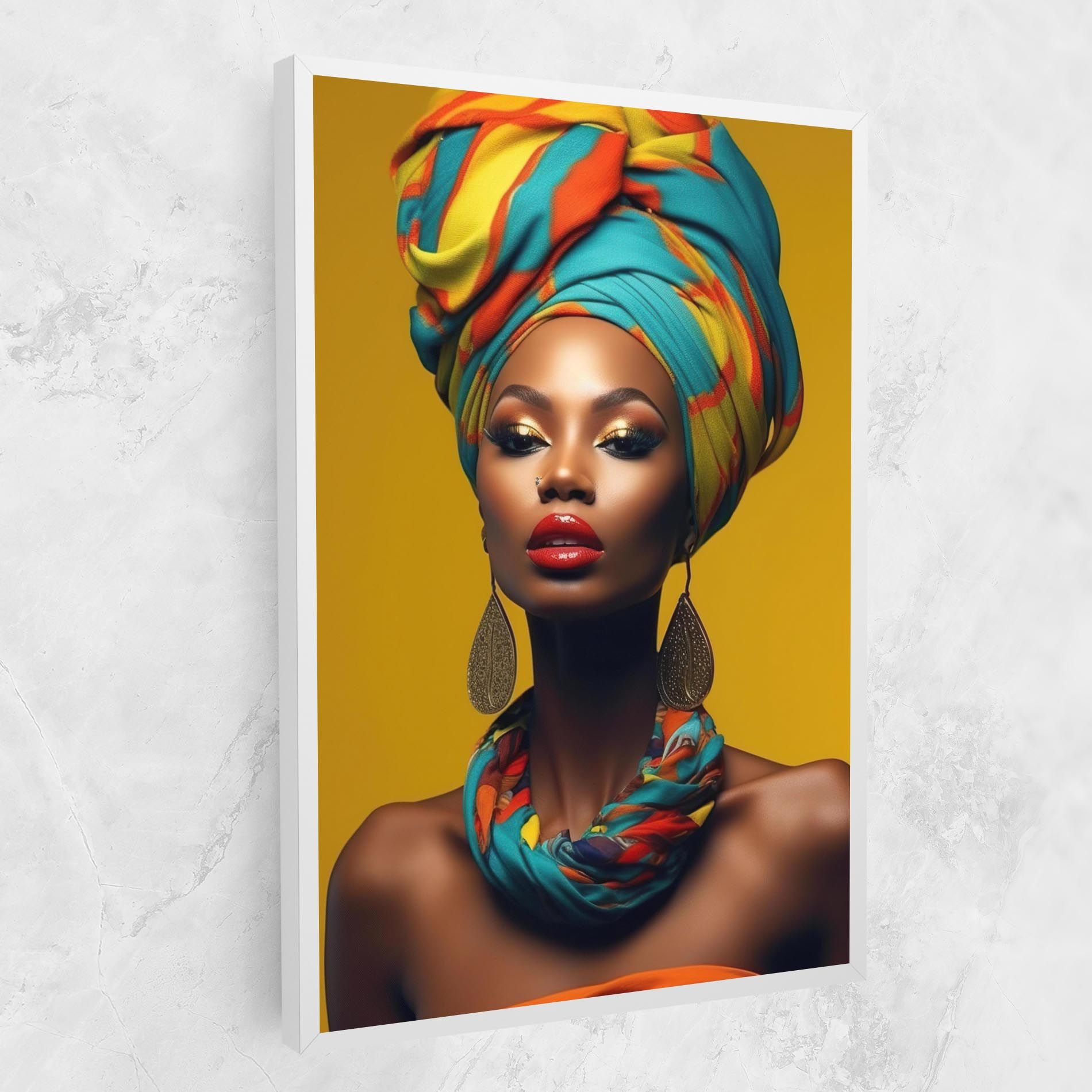 African Yellow Portrait mockup 1