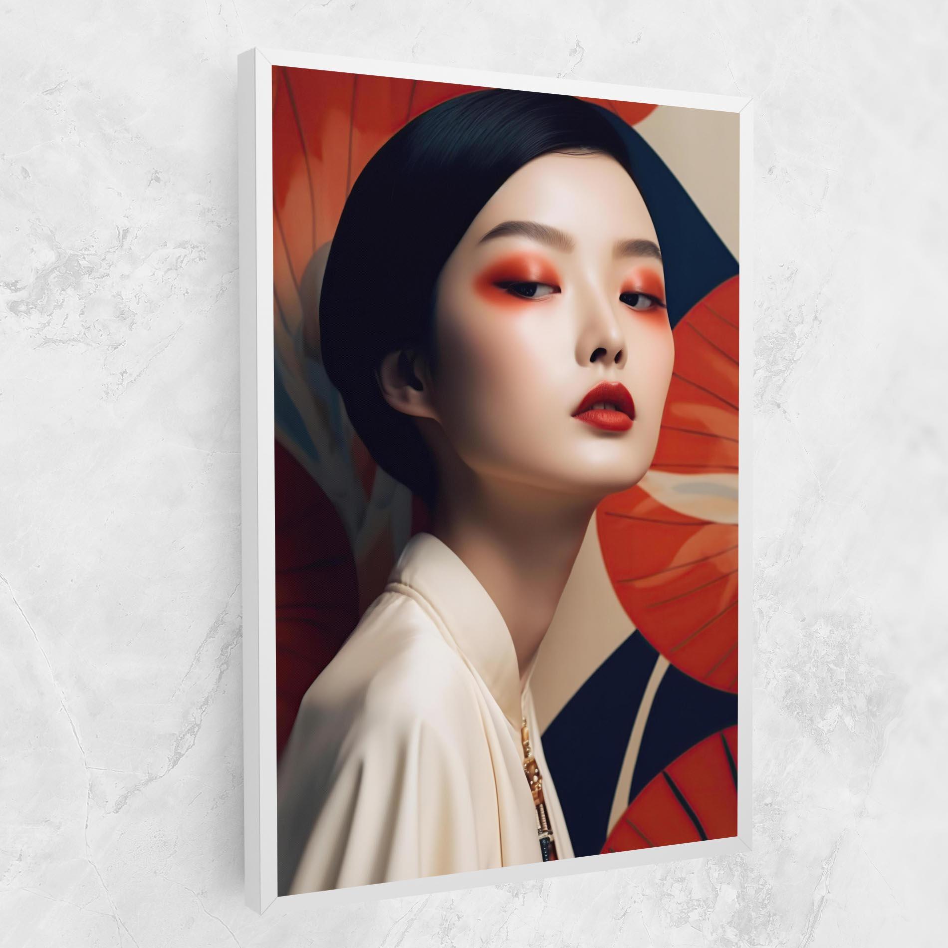 Leinwandbild Asiatic Red Lips mockup 1