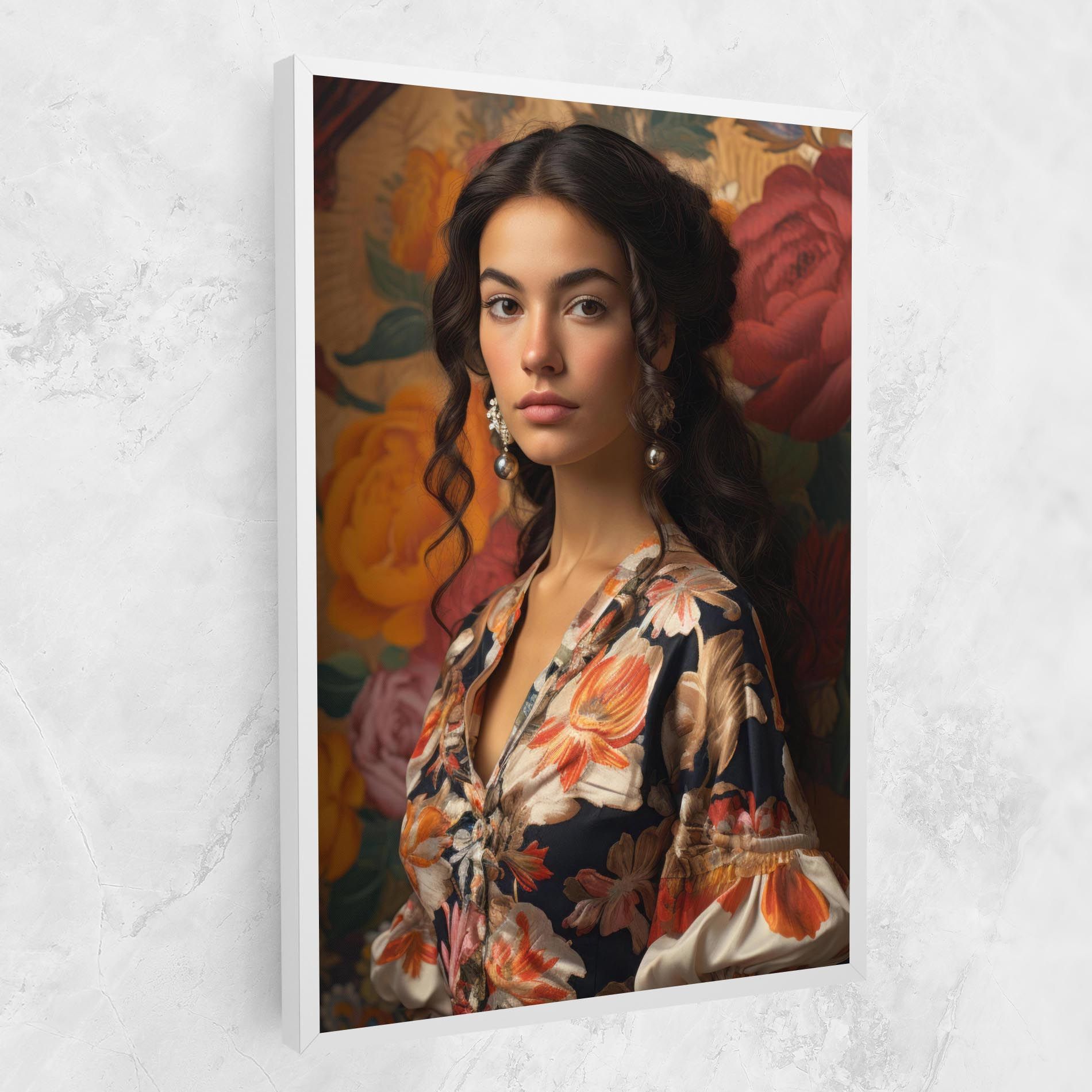 Floral Dress Lady mockup 1