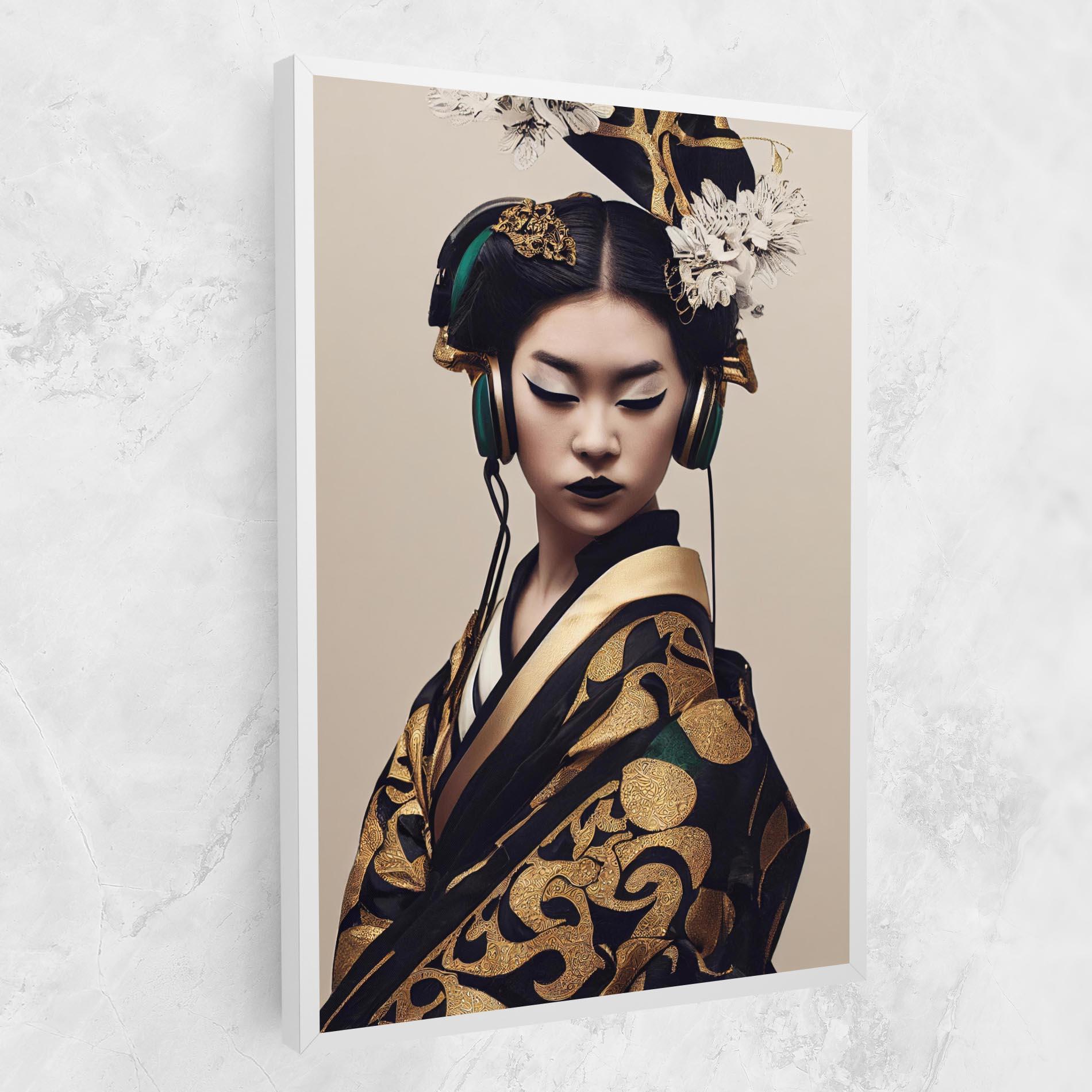 Leinwandbild Kimono Headphones mockup 1