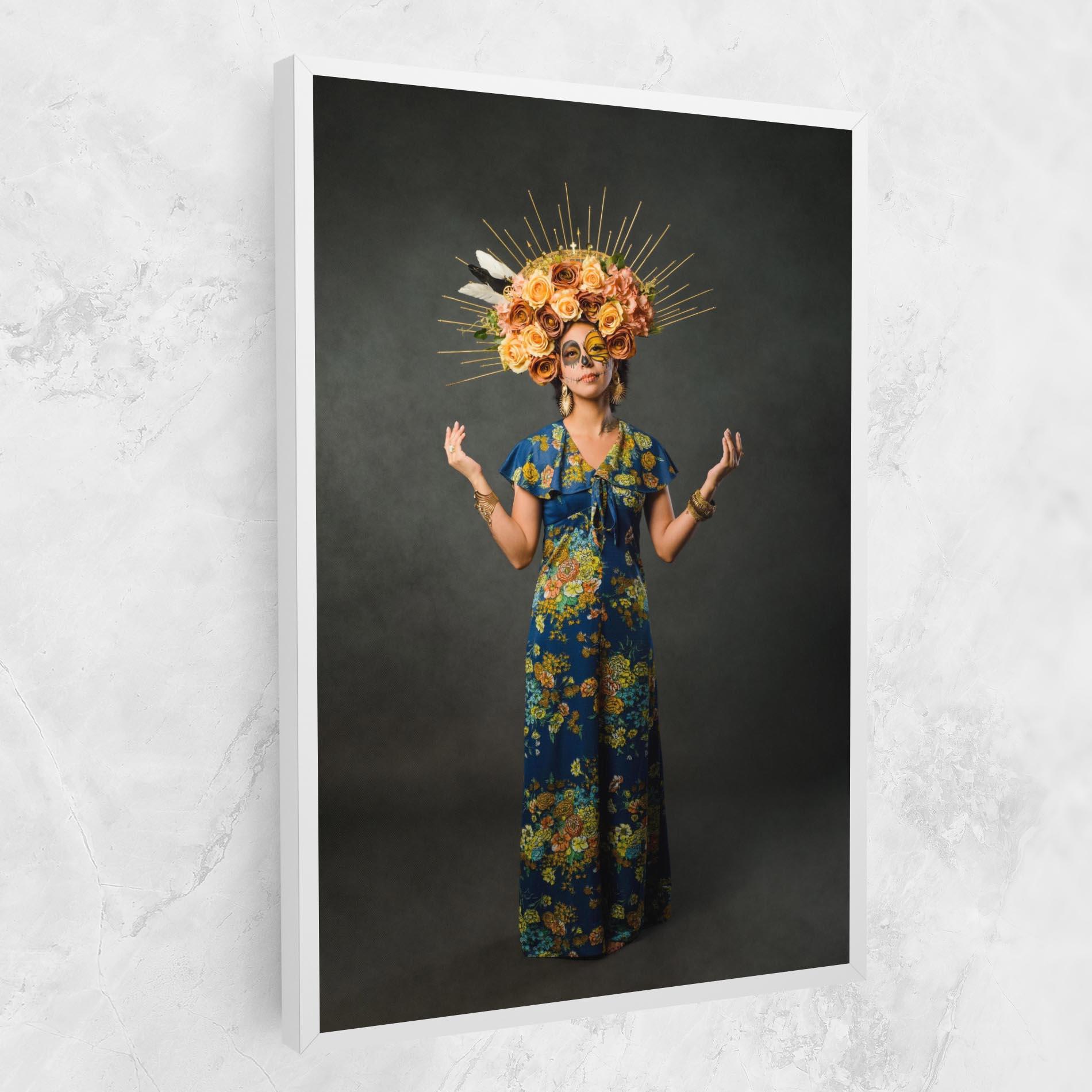 Leinwandbild Sugar Skull Makeup mockup 1