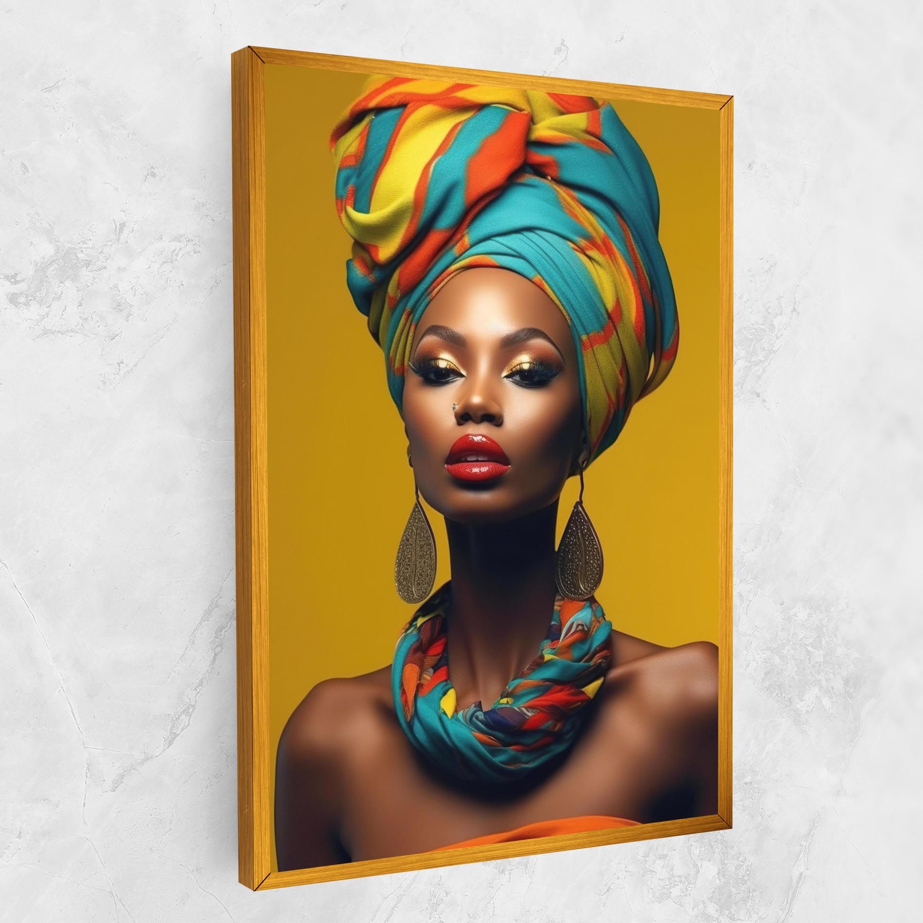 African Yellow Portrait mockup 1