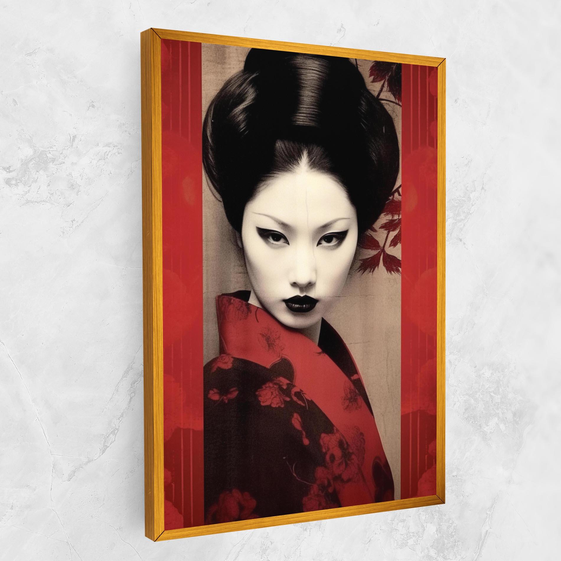 Leinwandbild Black Asiatic Makeup mockup 1